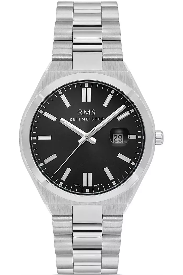 RMS.1.AG1544 RMS Zeitmeister Erkek Kol Saati - Gümüş - Siyah