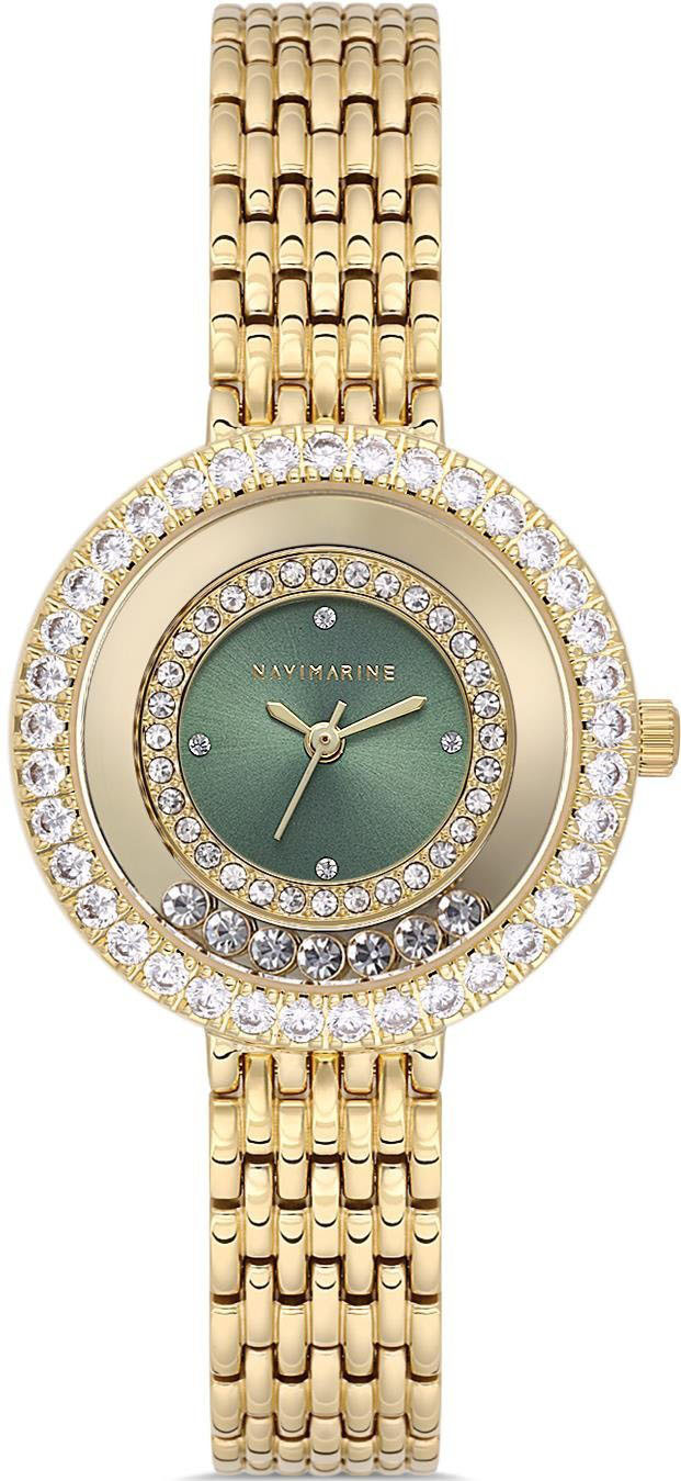 NM001303 Navimarine Kadın Kol Saati - altın sarı-yeşil
