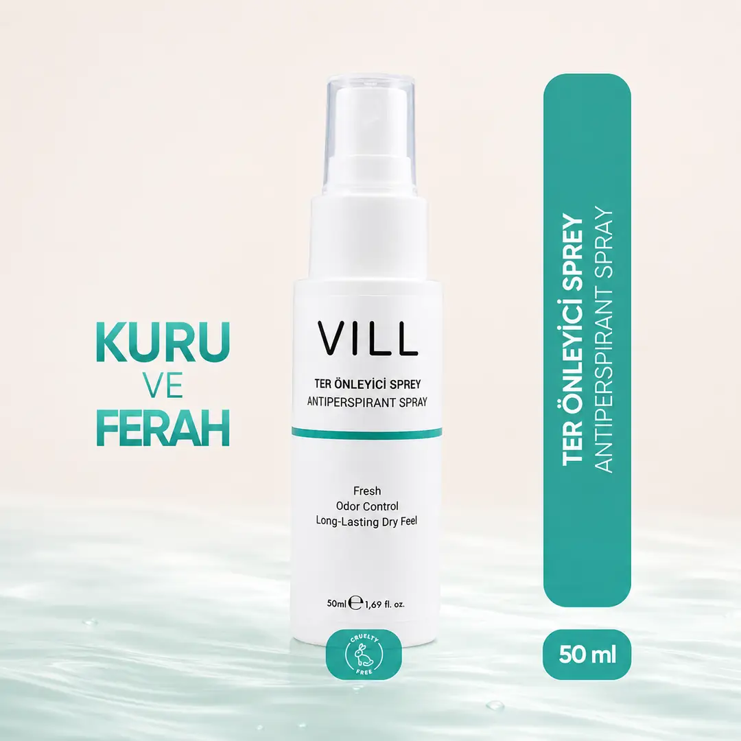 Ter Önleyici Sprey 50 ml | Gün Boyu Ferah ve Kuru His