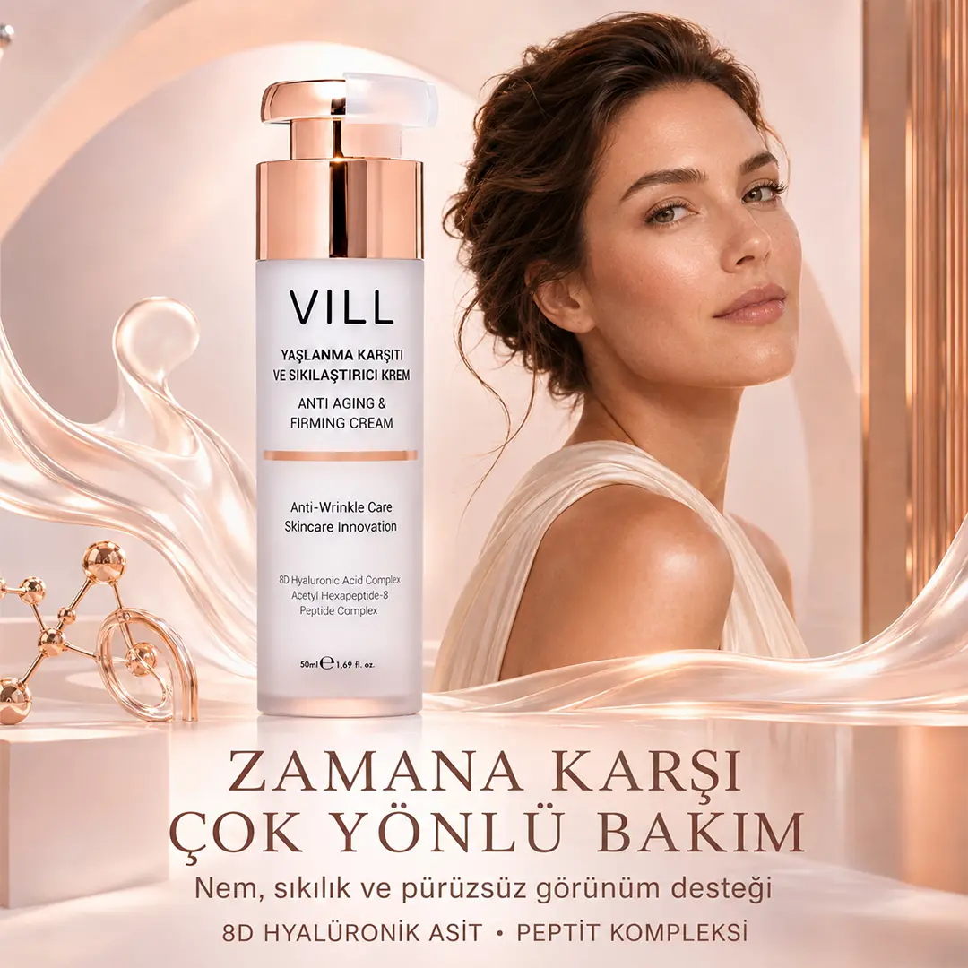 Yaşlanma Karşıtı Krem 50 ml | Sıkılaştırıcı Bakım | Vill