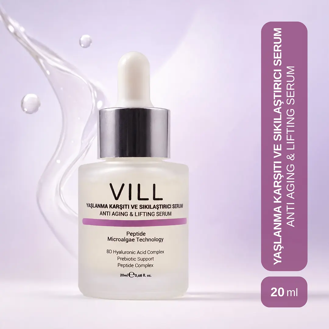 Vill Yaşlanma Karşıtı & Sıkılaştırıcı Serum 20 ml | Peptit ve Mikroalg Kompleksi