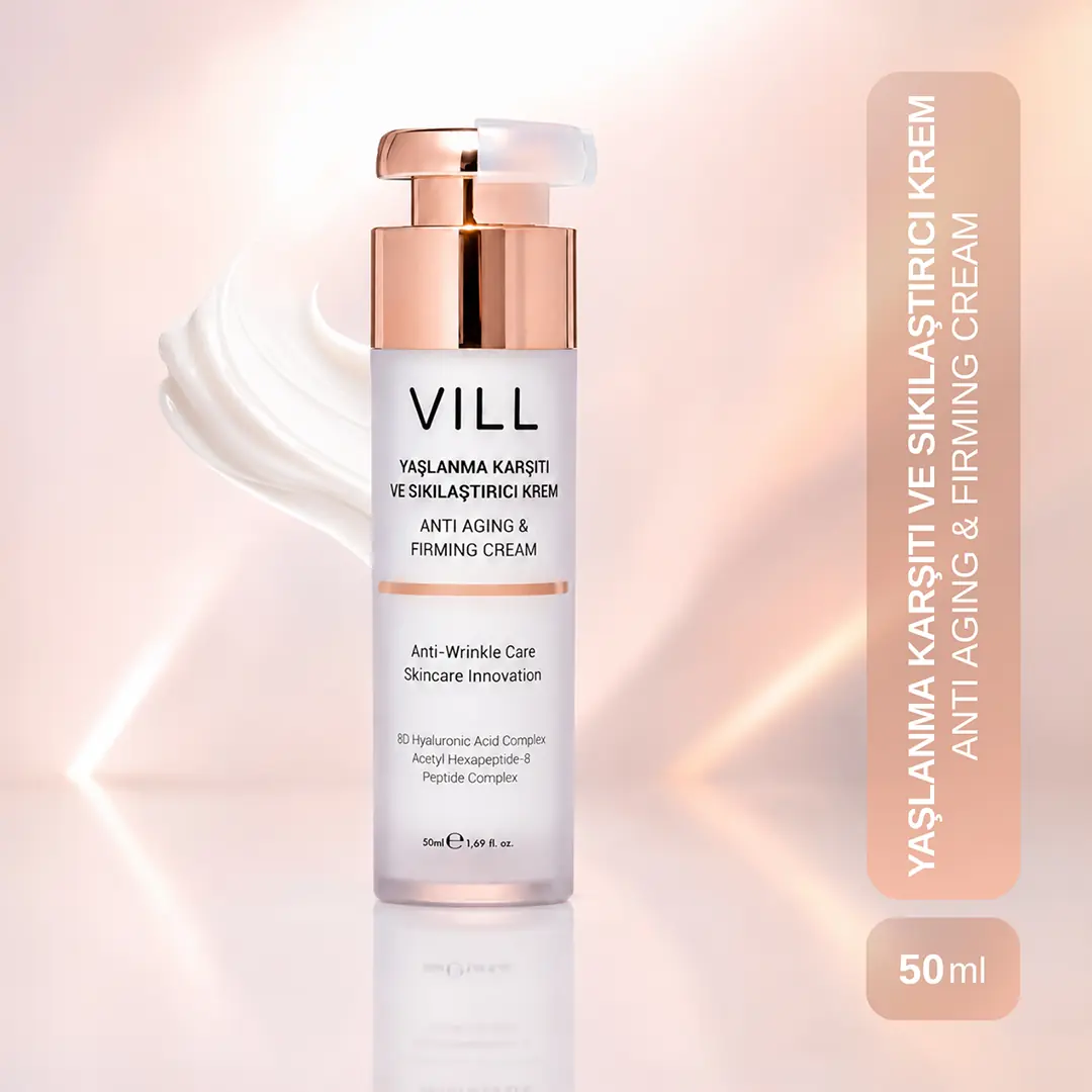 Yaşlanma Karşıtı Krem 50 ml | Sıkılaştırıcı Bakım | Vill