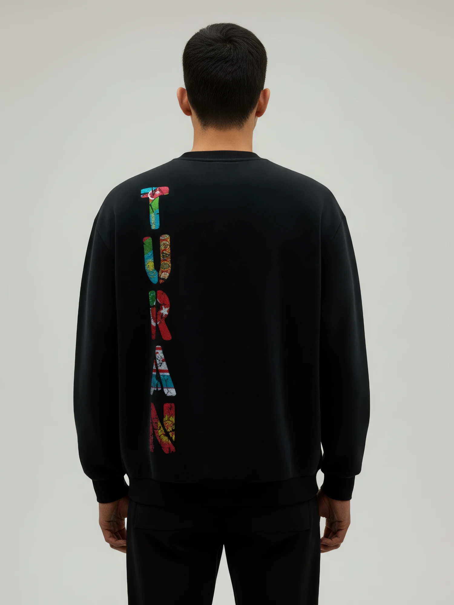 TÜRK & TURAN TASARIMLI RAHAT KALIP SWEATSHIRT (UNISEX)