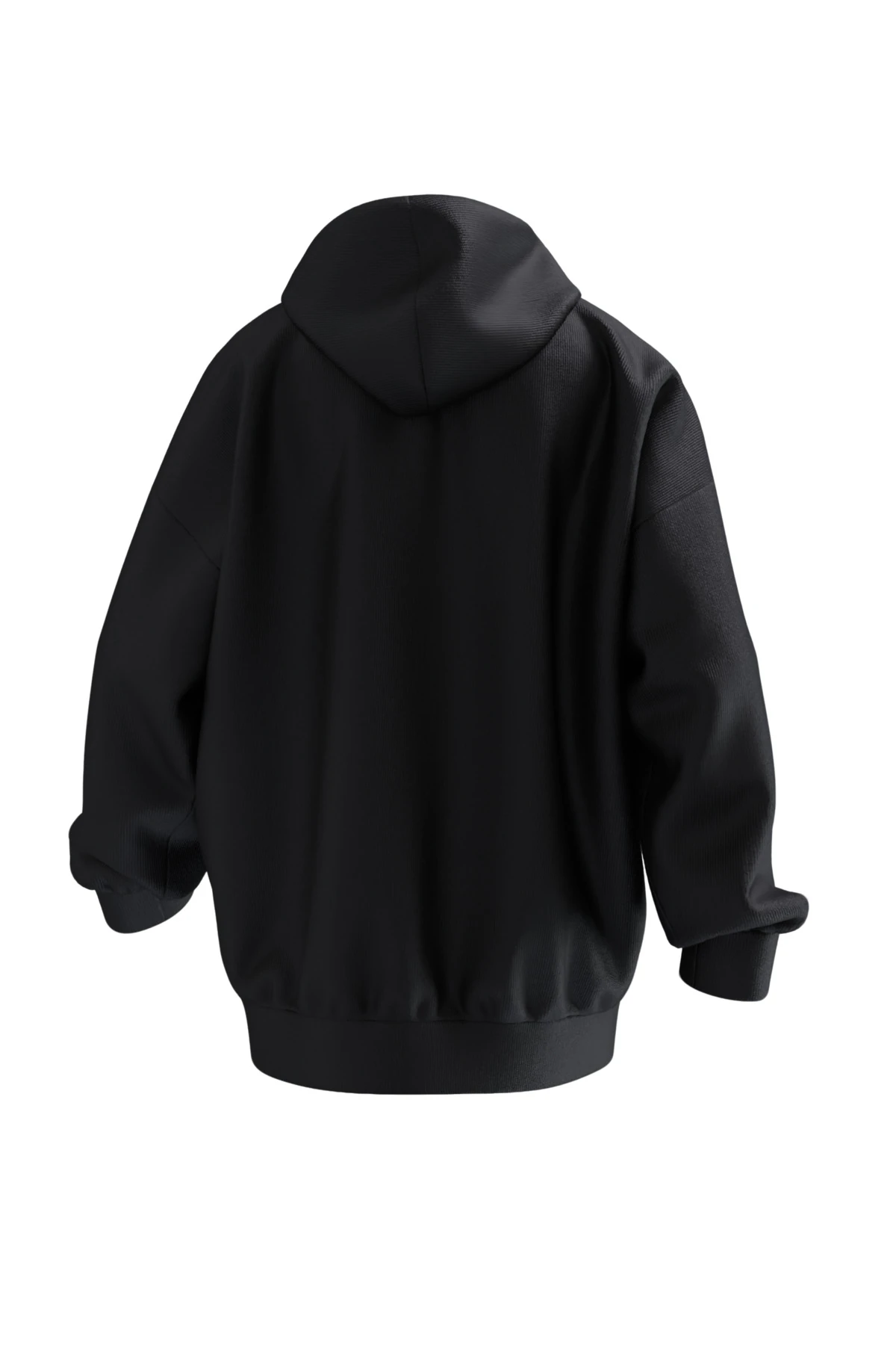 Kurt Başlı Tuğ Tasarımlı Unisex Rahat Kalıp Hoodie