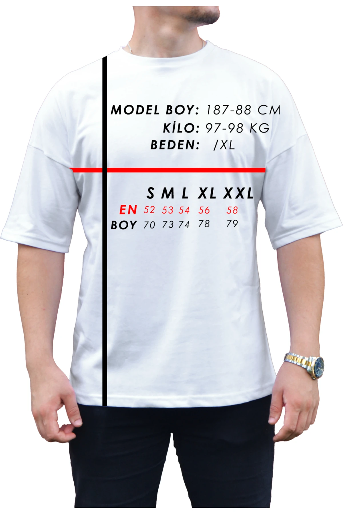 Göktürk Tasarımlı Kalın Kumaş Unisex Siyah T-shirt