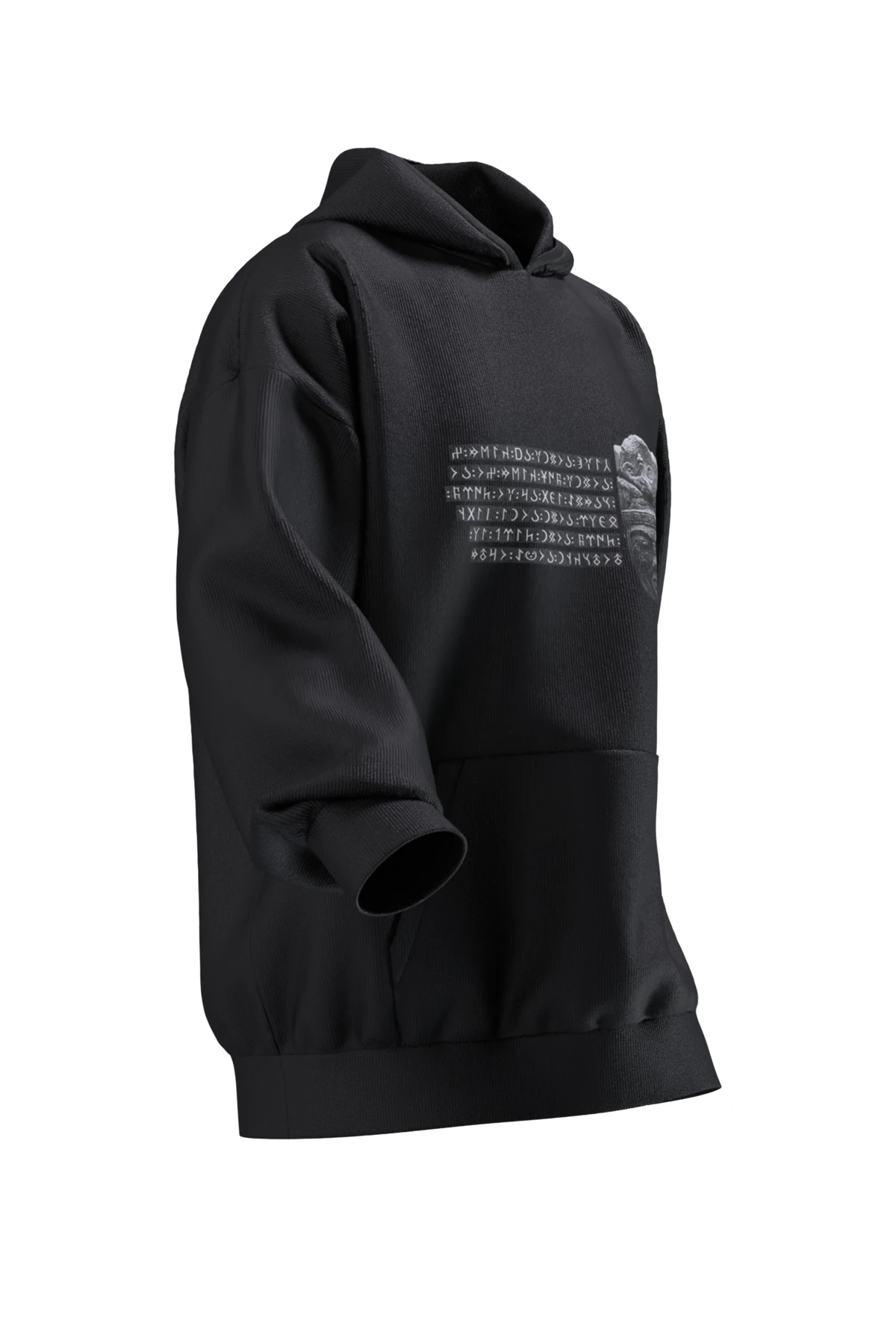 KÜLTEGİN BASKILI OVERSIZE HOODIE (UNISEX)
