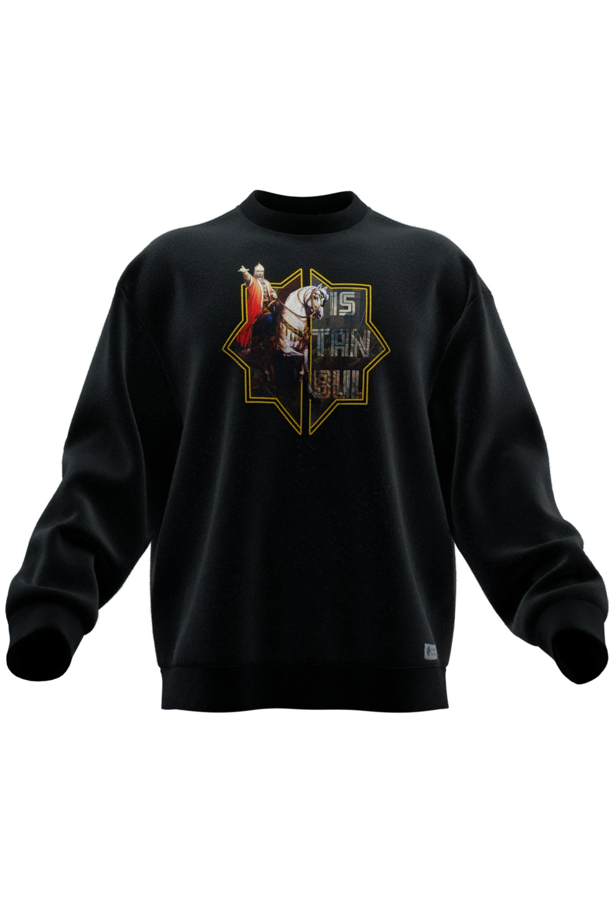 Fatih Sultan Mehmed Tasarımlı Rahat Kalıp Unisex Sweatshirt