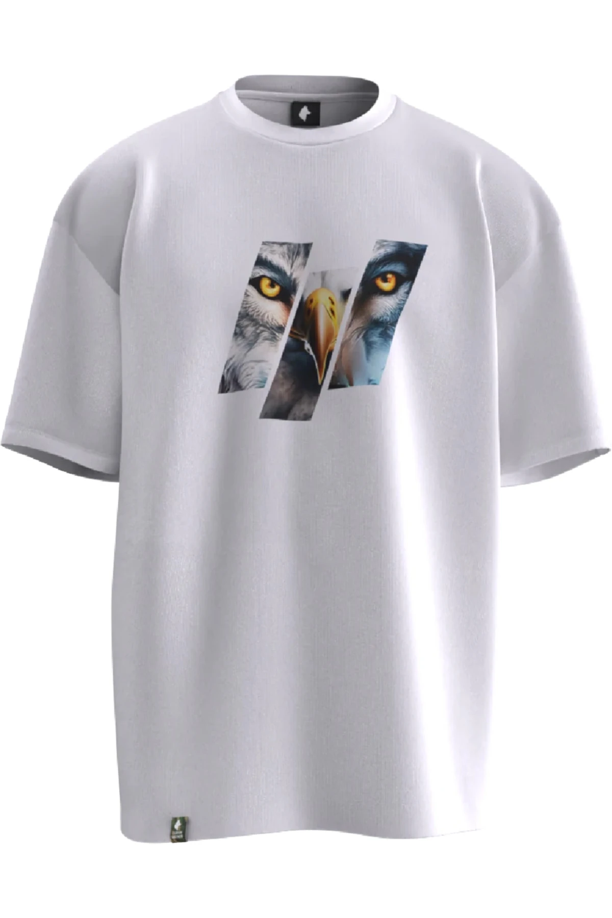 KURT KARTAL TASARIMLI OVERSIZE UNISEX T-SHIRT