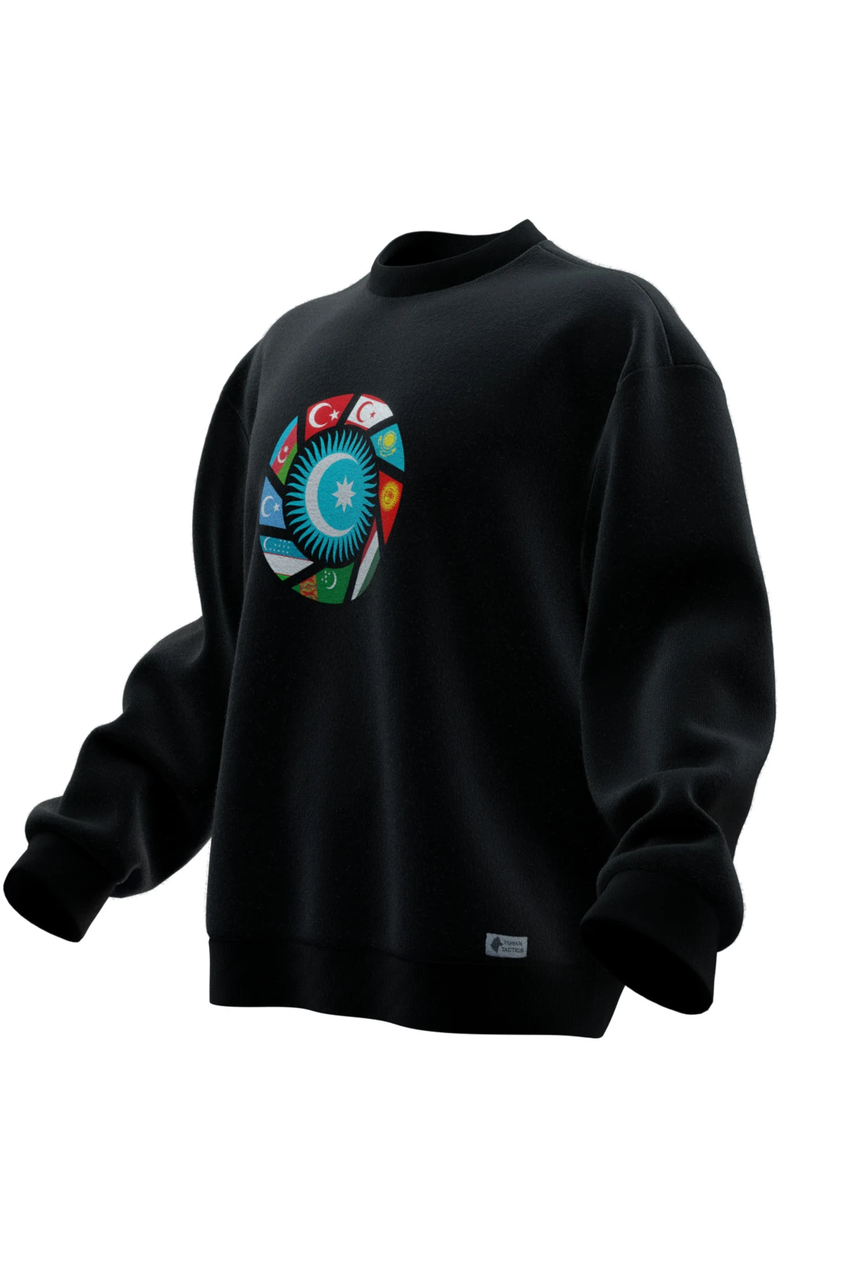 TURAN BASKILI OVERSIZE SWEATSHIRT (UNISEX)