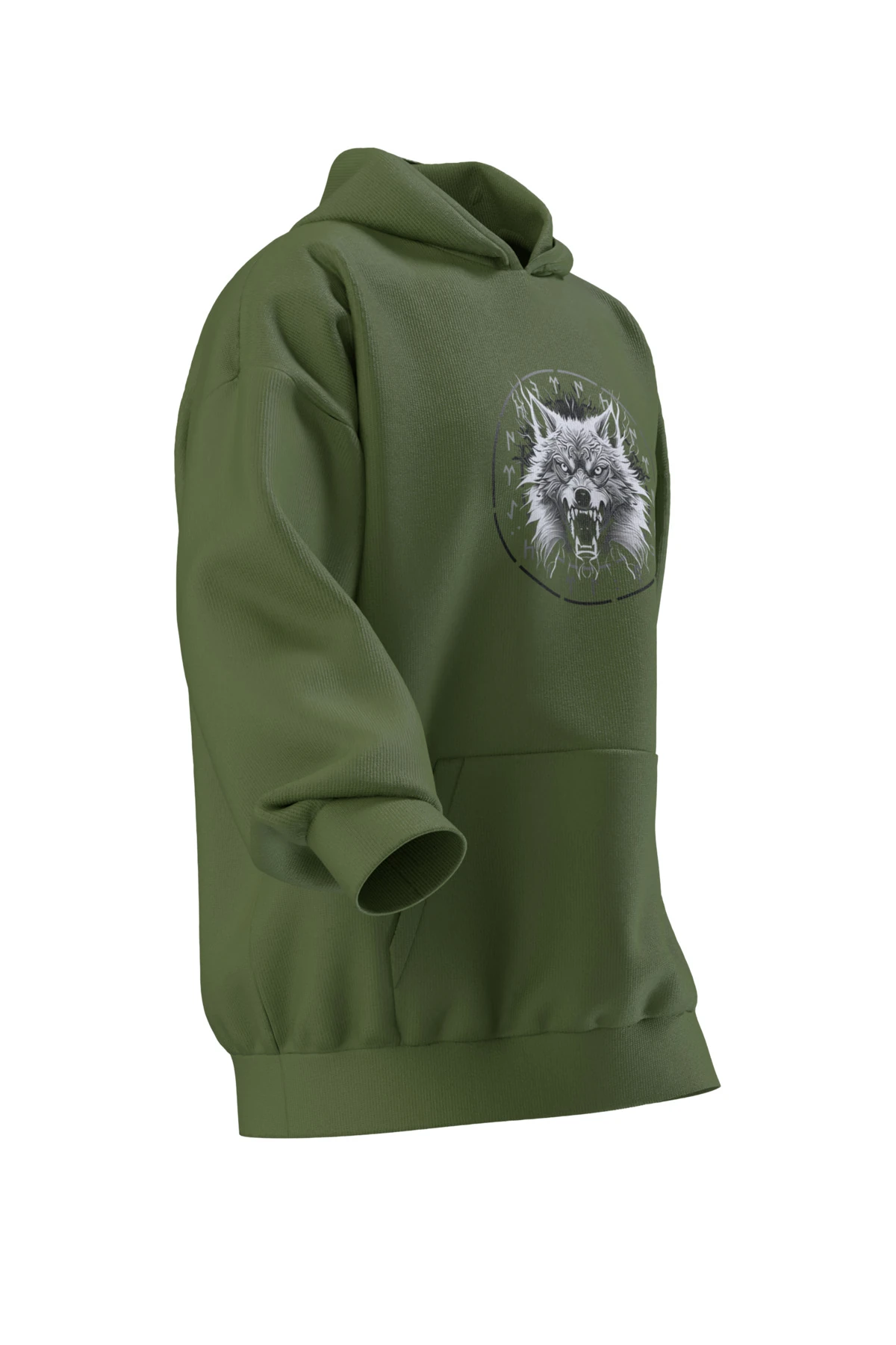 TTT GÖKBÖRÜ BASKILI OVERSIZE HOODIE (UNISEX)