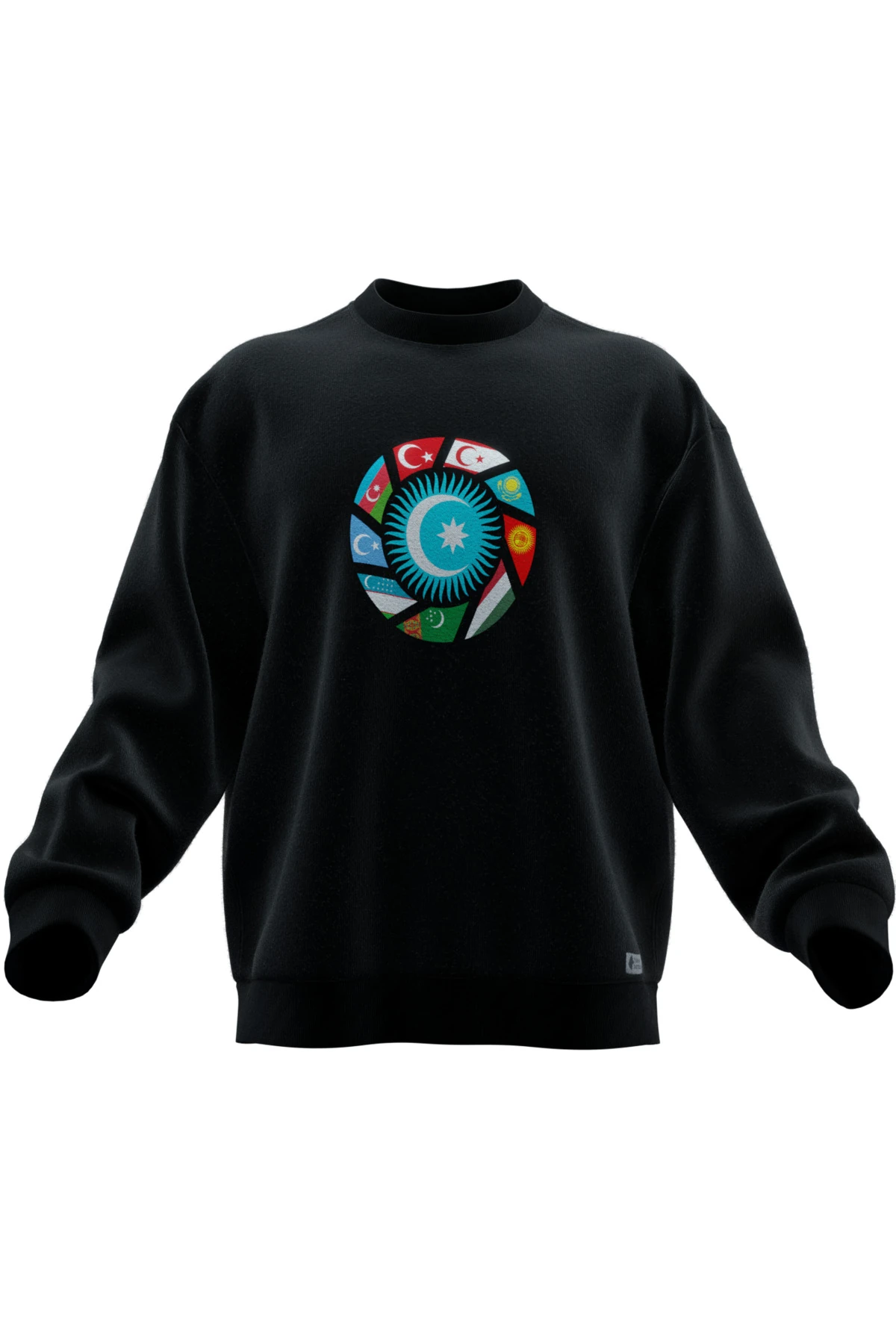 TURAN BASKILI OVERSIZE SWEATSHIRT (UNISEX)