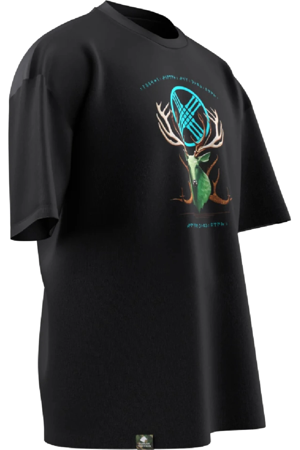 MİTOLOJİK GEYİK Tasarımlı Oversıze Unısex T-shırt