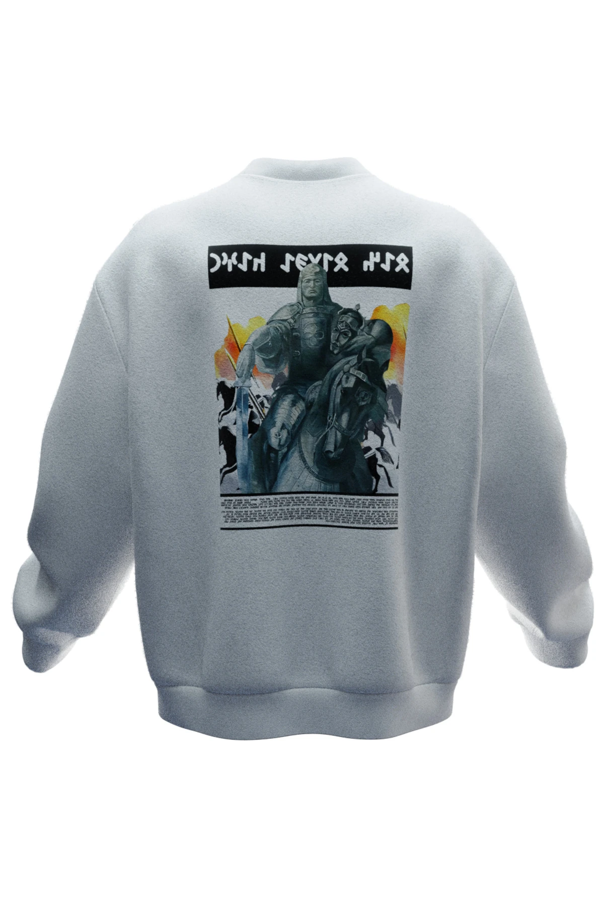 Ben Bilge Kağan! Tasarımlı Rahat Kalıp Unisex Sweatshirt