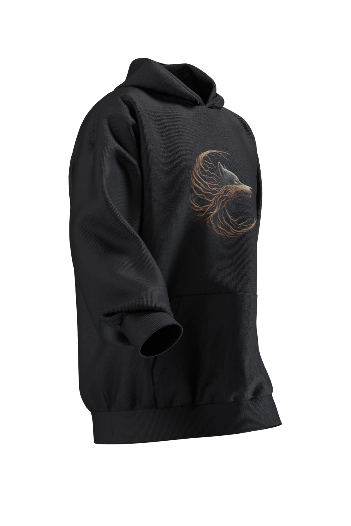 BOZKURT v3 BASKILI OVERSIZE HOODIE (UNISEX)