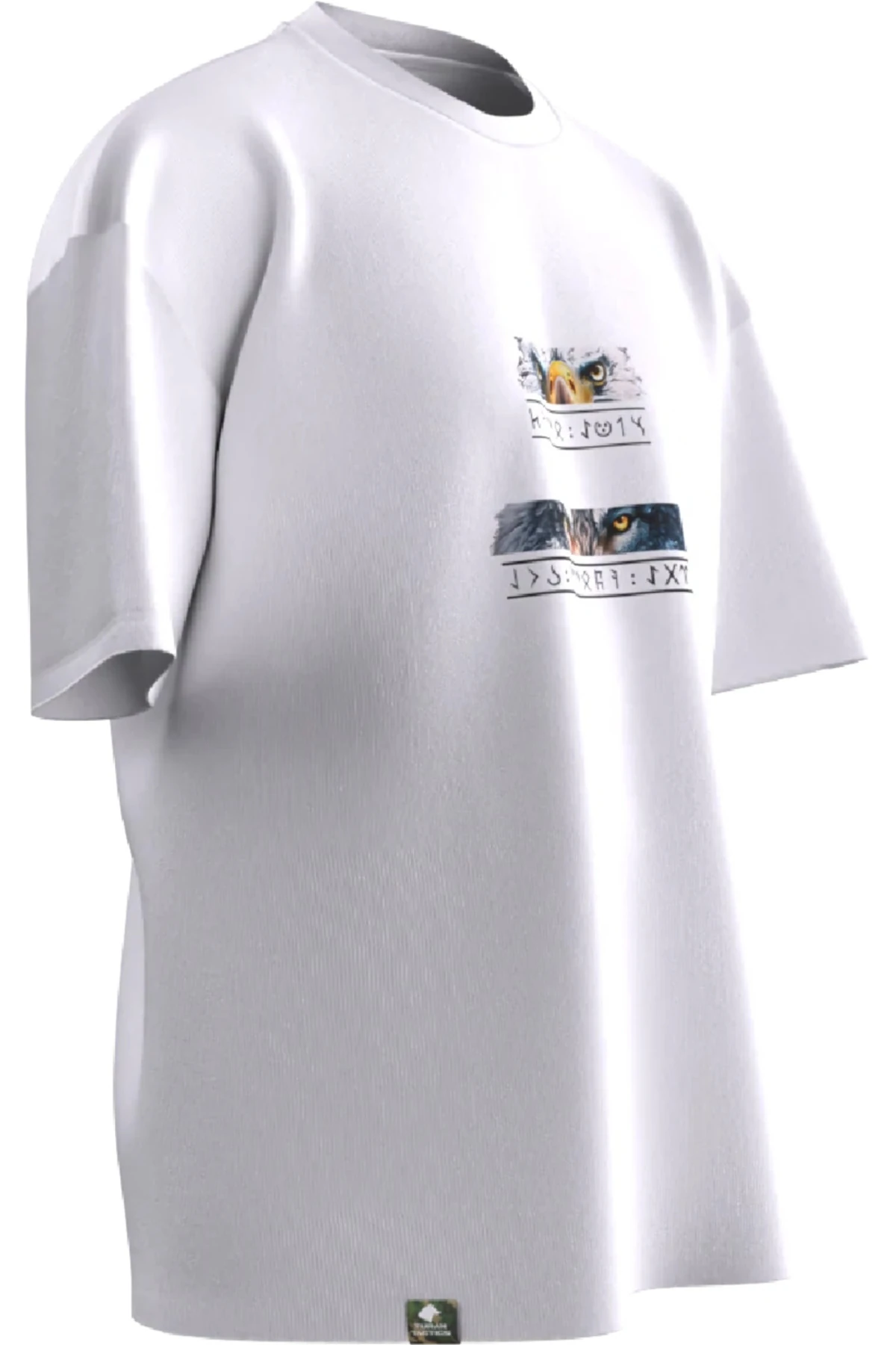 BÜRKÜT KÖKBÖRÜ (KURT KARTAL) Tasarımlı Oversıze Unısex T-shırt