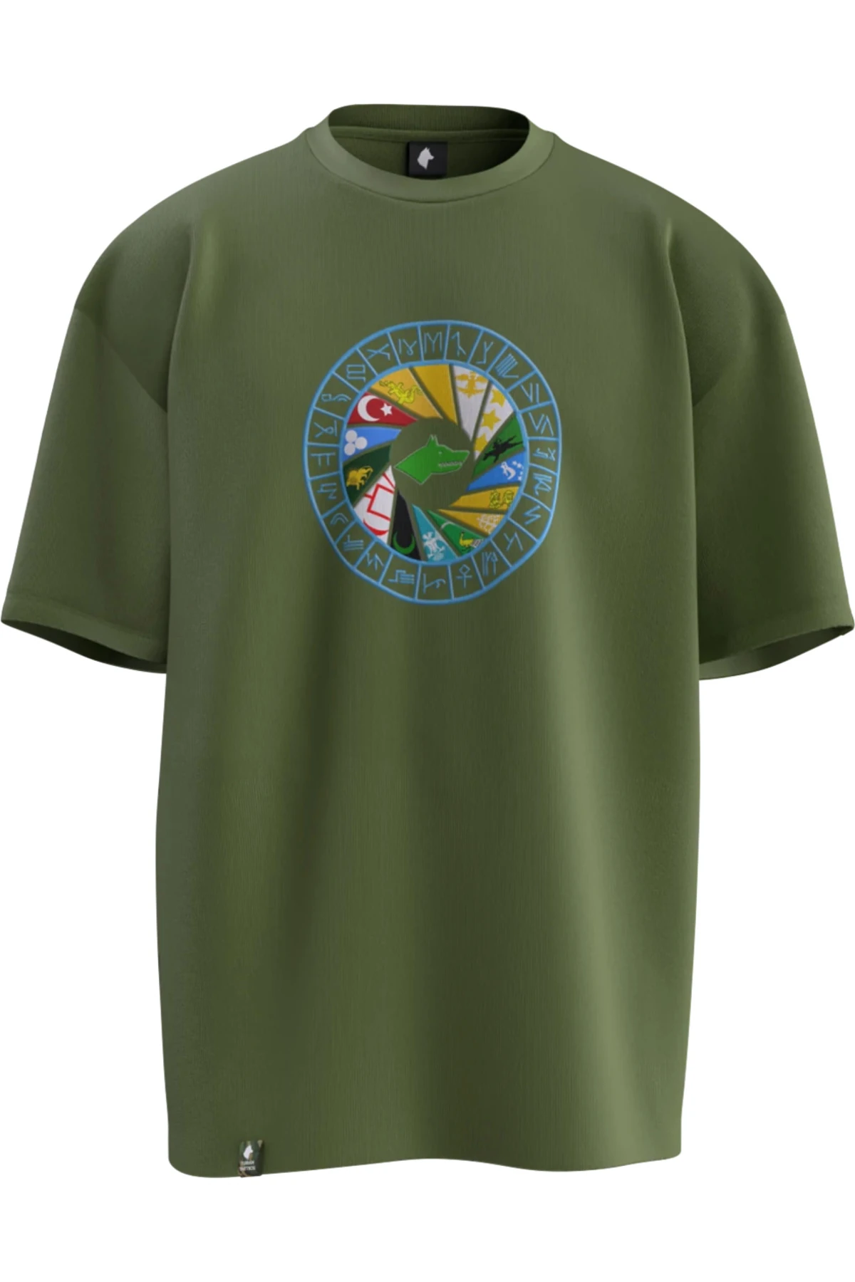 16 TÜRK HANEDANLIĞI VE 24 OĞUZ BOYU TASARIMLI OVERSIZE UNISEX T-SHIRT