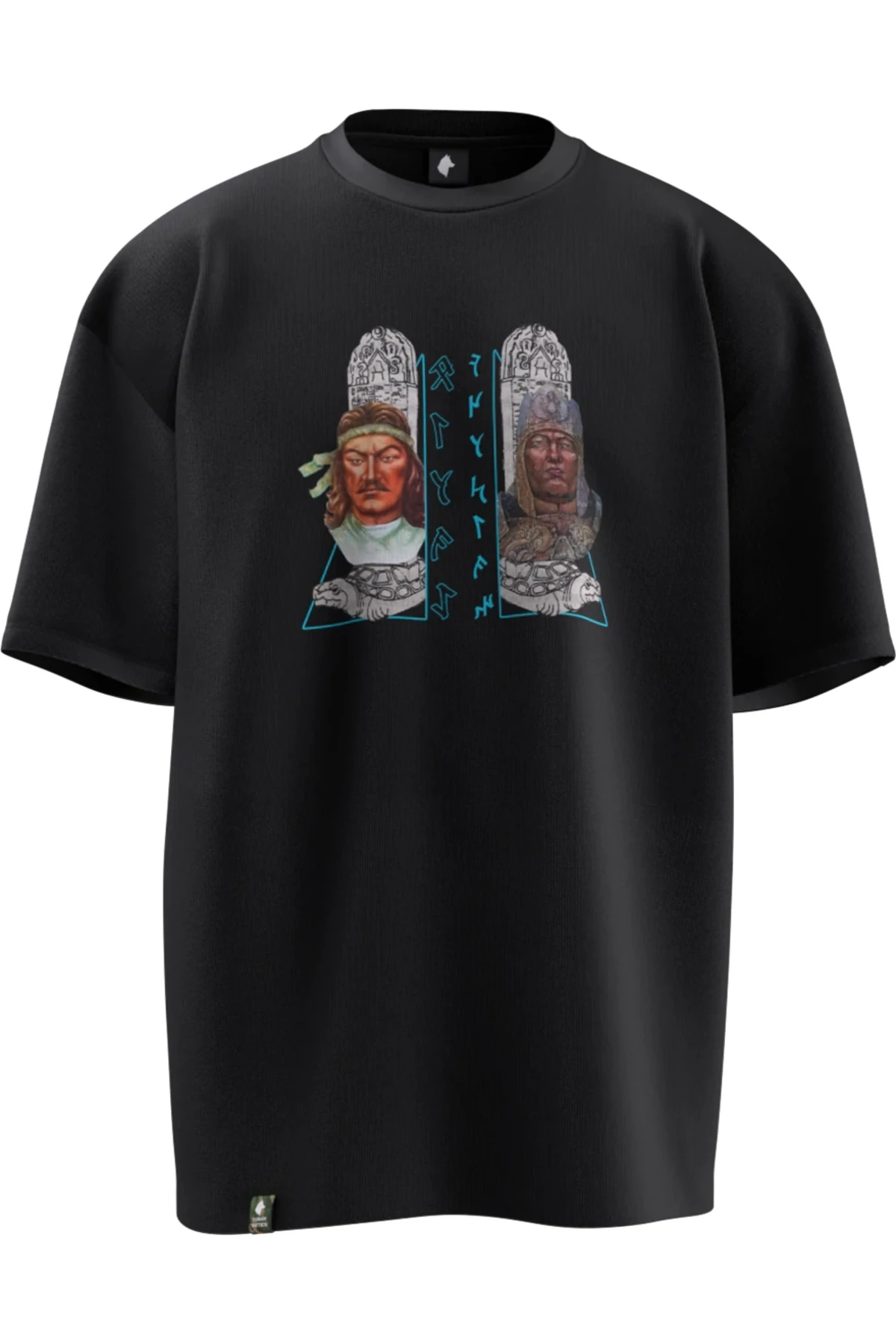 BUMİN KAĞAN & İSTEMİ YABGU TASARIMLI OVERSIZE UNISEX T-SHIRT