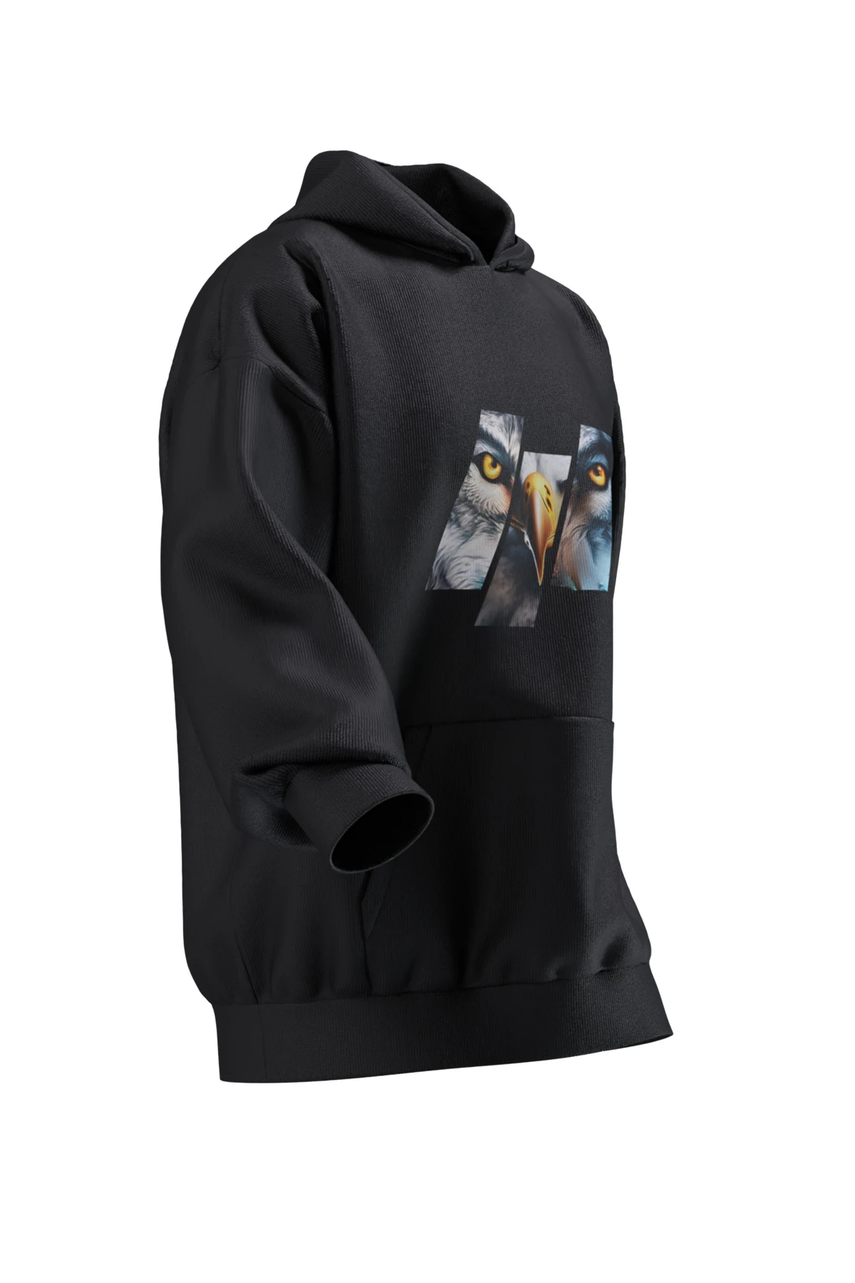 KURT KARTAL BASKILI OVERSIZE HOODIE (UNISEX)