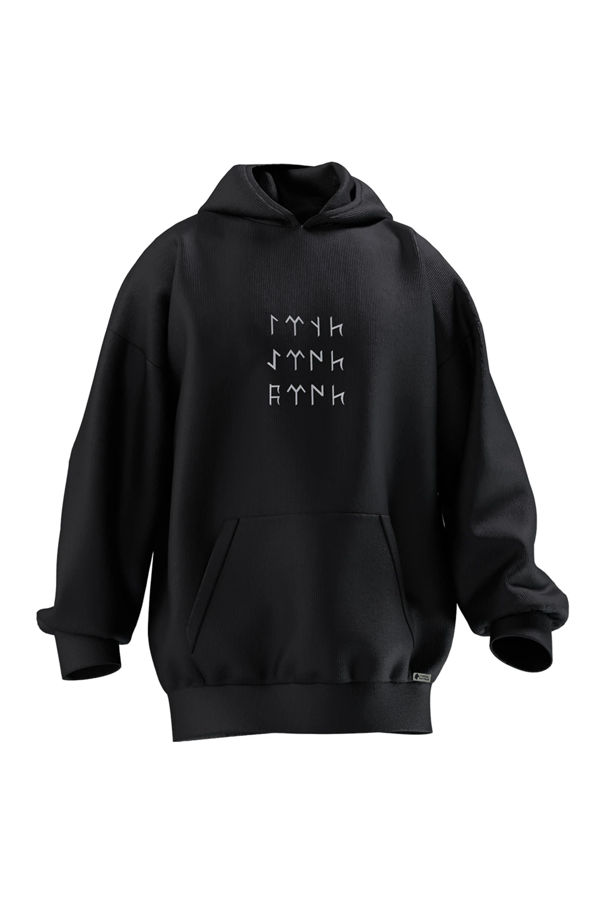 BAĞATIR BASKILI OVERSIZE HOODIE (UNISEX)