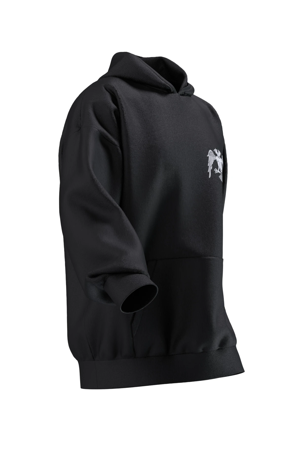 SELÇUKLU  KARTALI BASKILI OVERSIZE HOODIE (UNISEX)