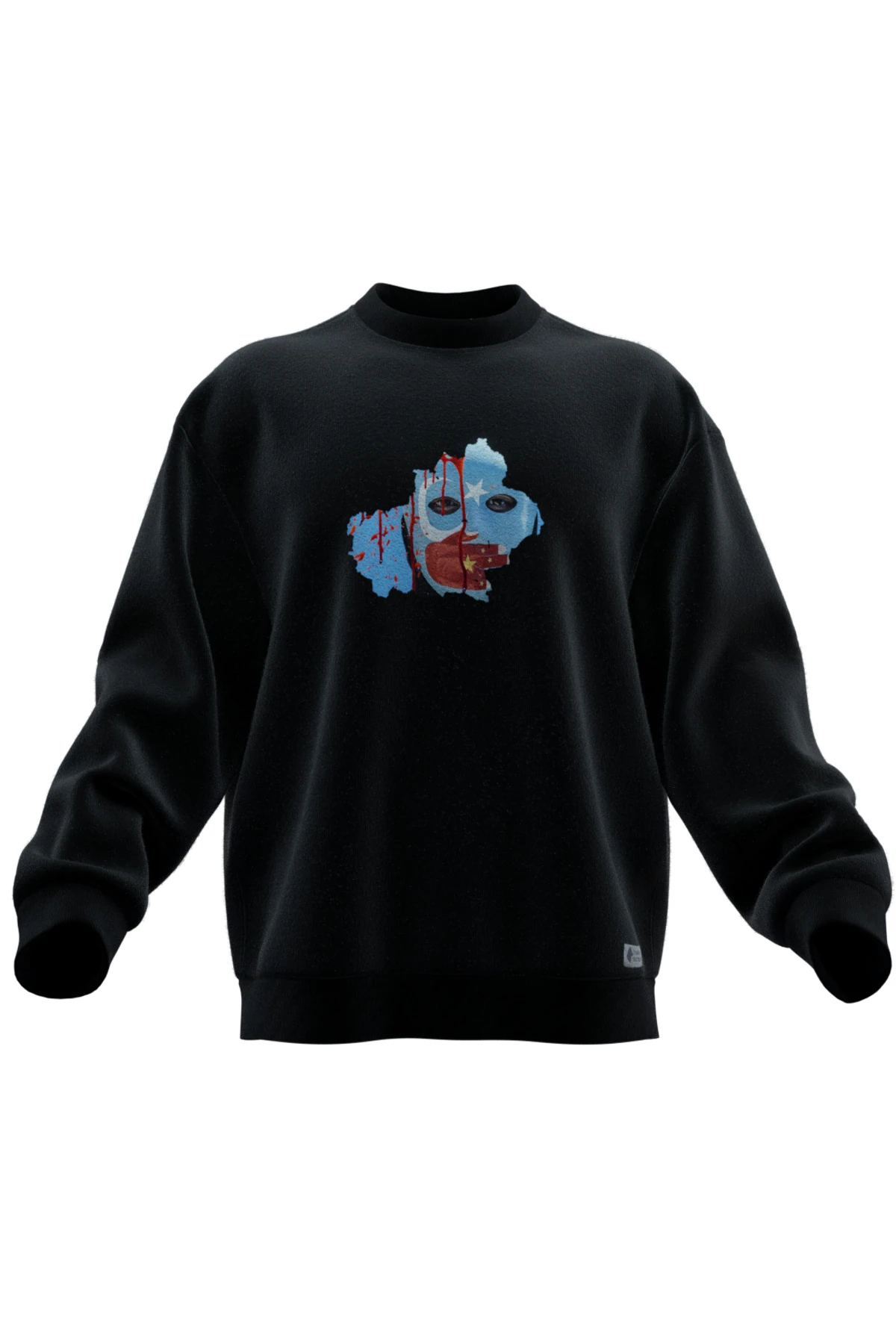DOĞU TÜRKİSTAN BASKILI OVERSIZE SWEATSHIRT (UNISEX)