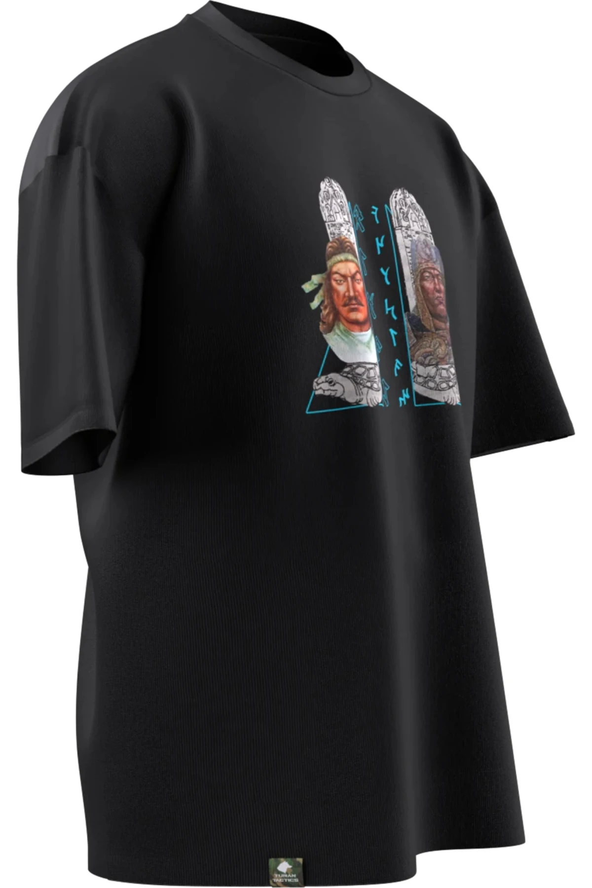 BUMİN KAĞAN & İSTEMİ YABGU TASARIMLI OVERSIZE UNISEX T-SHIRT