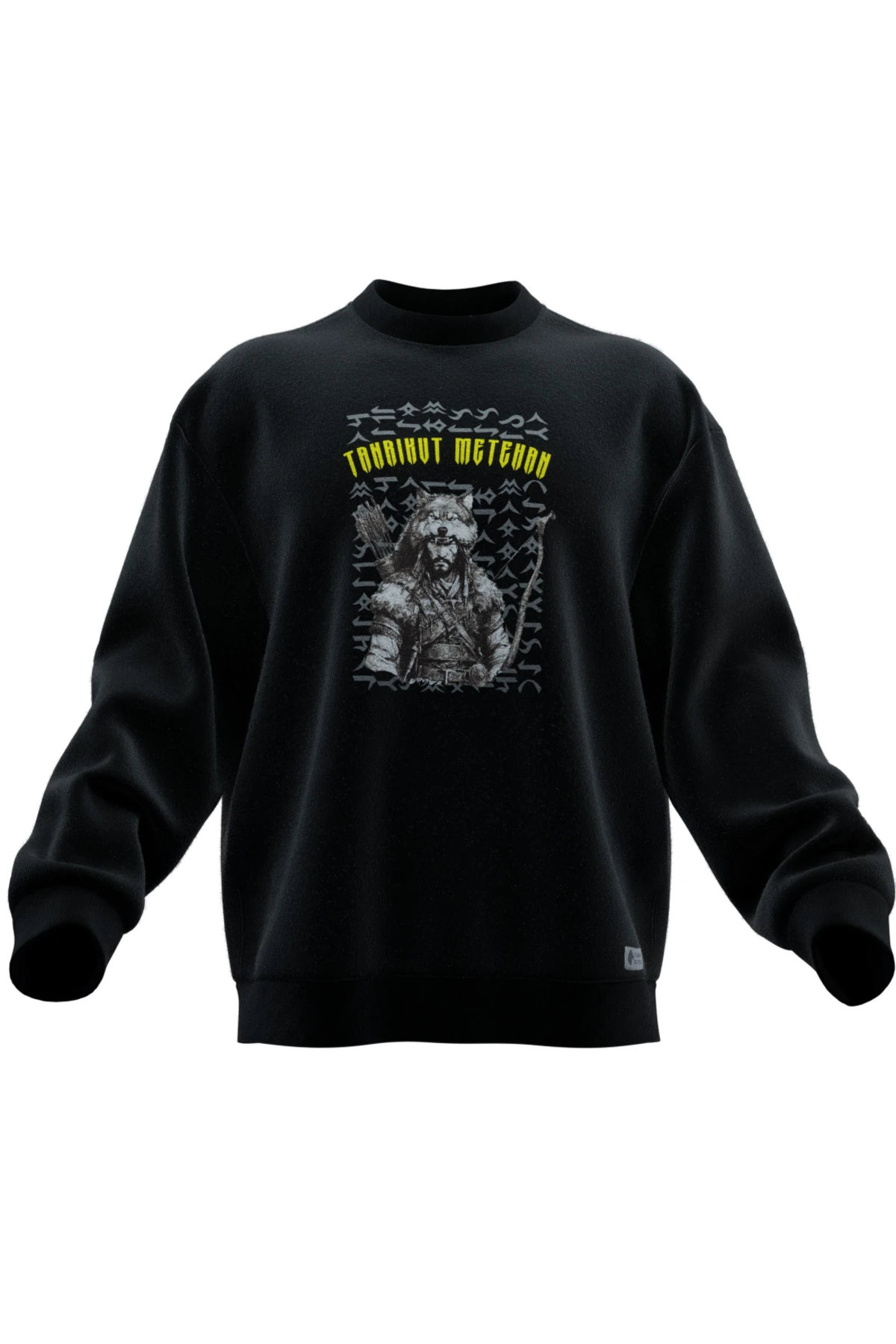 TANRIKUT METEHAN BASKILI OVERSIZE SWEATSHIRT (UNISEX)