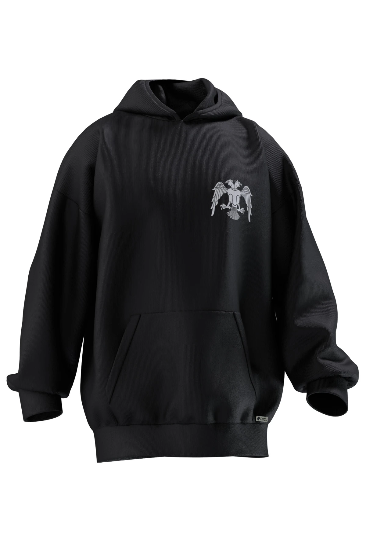 SELÇUKLU  KARTALI BASKILI OVERSIZE HOODIE (UNISEX)