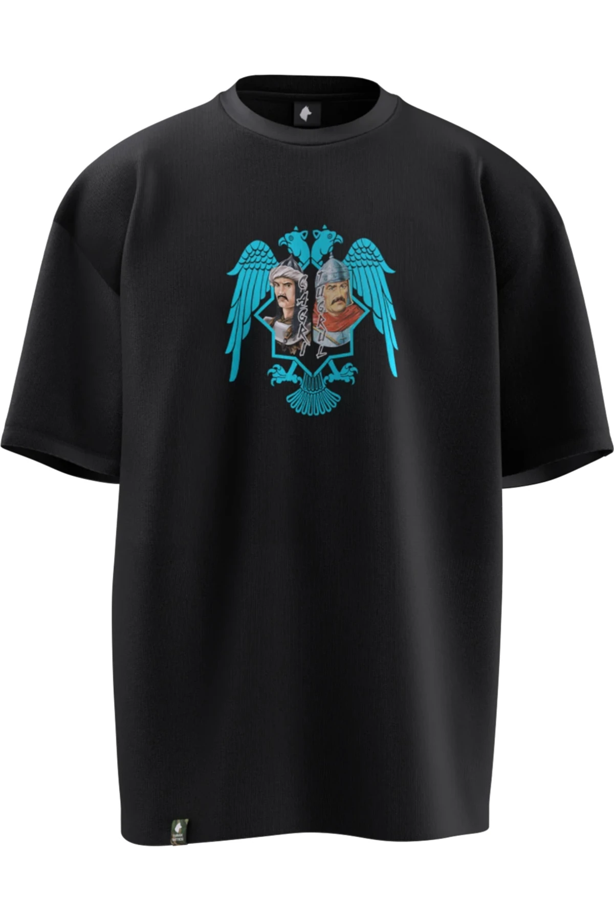TUĞRUL & ÇAĞRI BEY v2 TASARIMLI OVERSIZE UNISEX T-SHIRT
