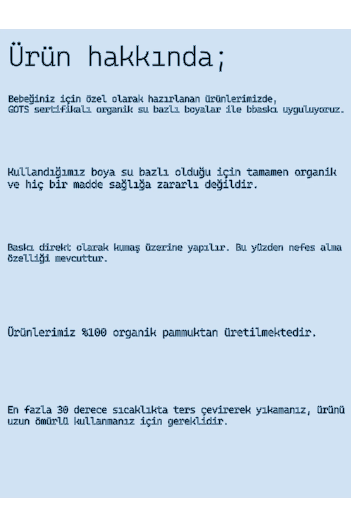 Göktürk Tasarımlı %100 Pamuklu Bebek Body