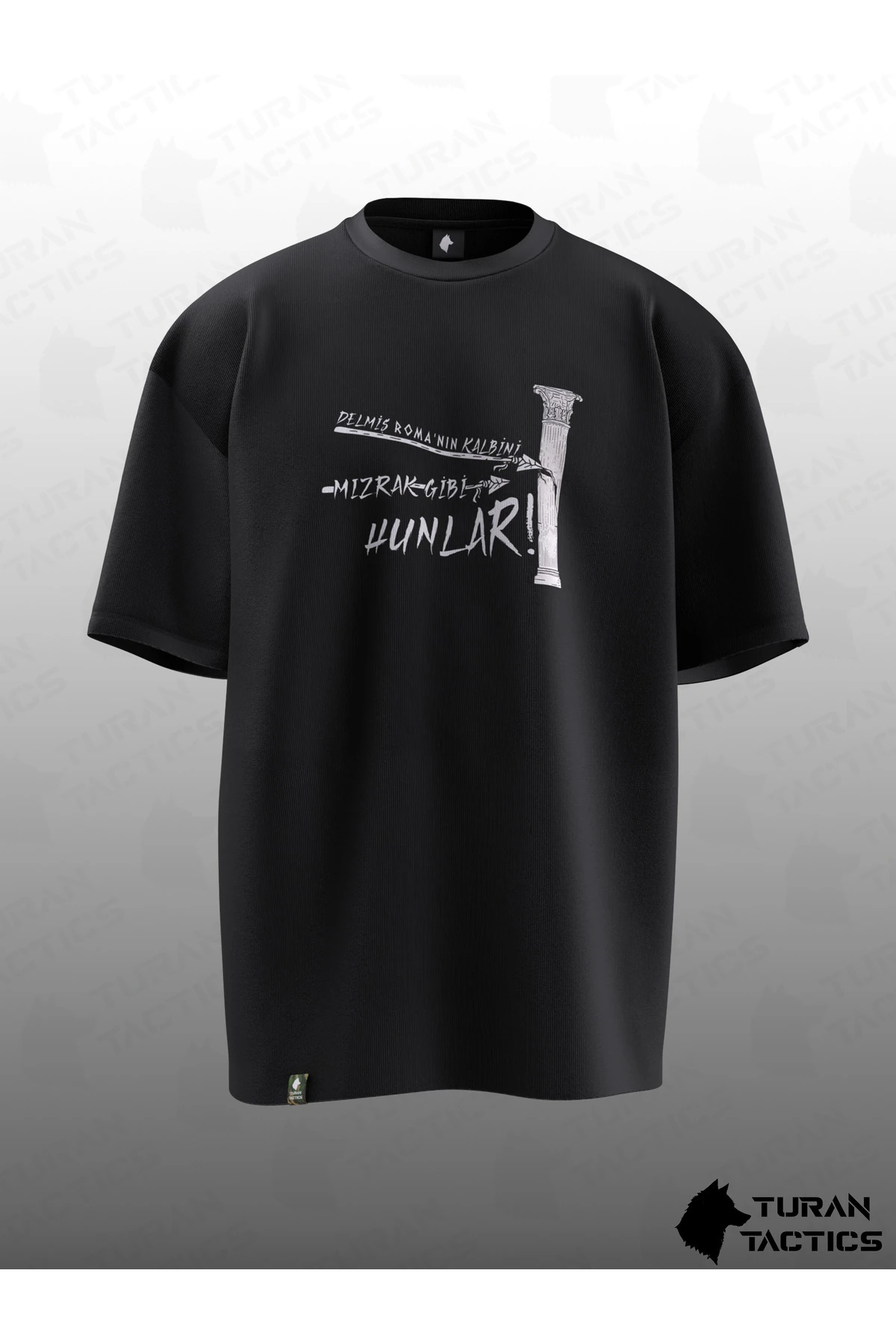 HUNLAR TASARIMLI OVERSIZE UNISEX T-SHIRT