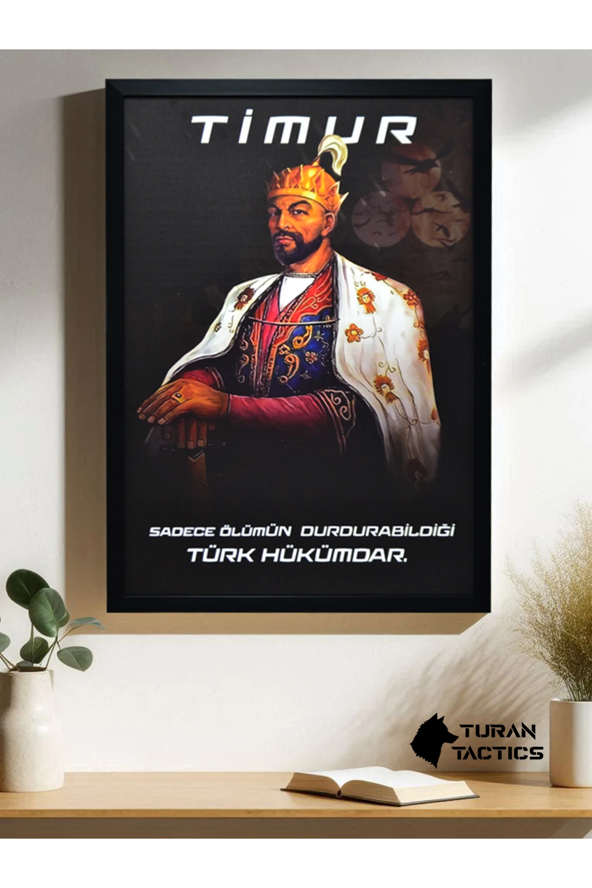 TİMUR TASARIMLI ÇERÇEVELİ 40 X 60 MDF TABLO