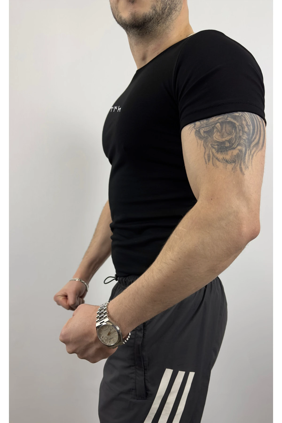 Göktürkçe Türk Baskılı Likralı Body (Badi)