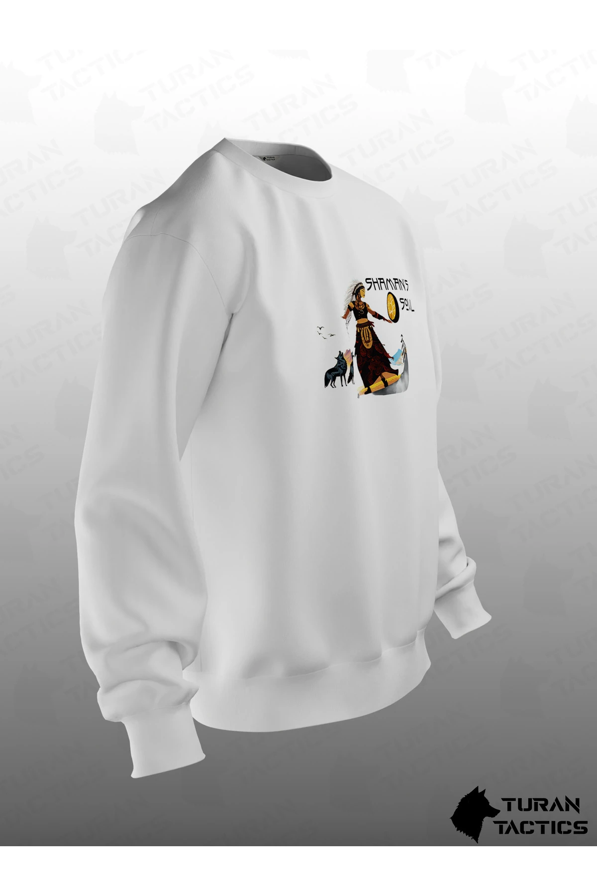 ŞAMAN BASKILI OVERSIZE SWEATSHIRT (UNISEX)