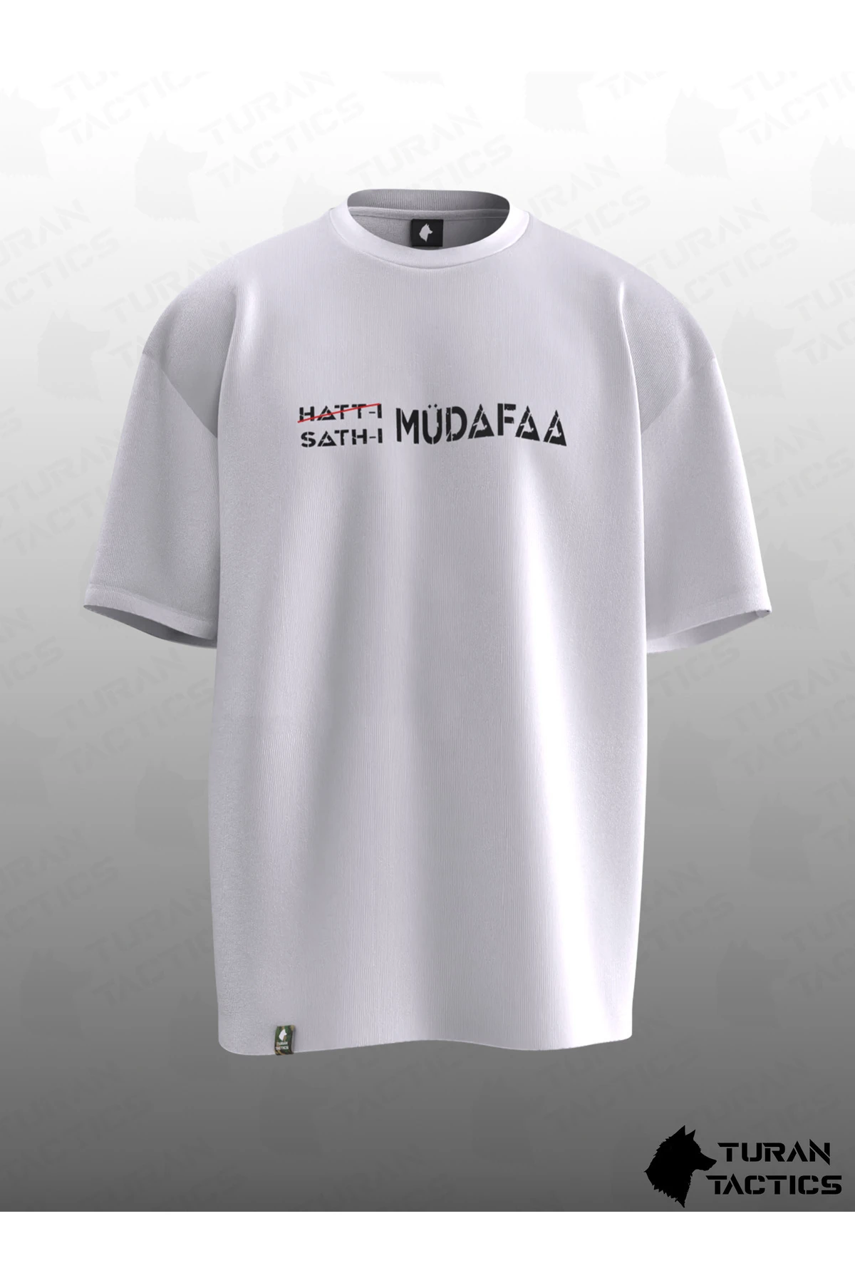 SATHI MÜDAFAA TASARIMLI OVERSIZE UNISEX T-SHIRT