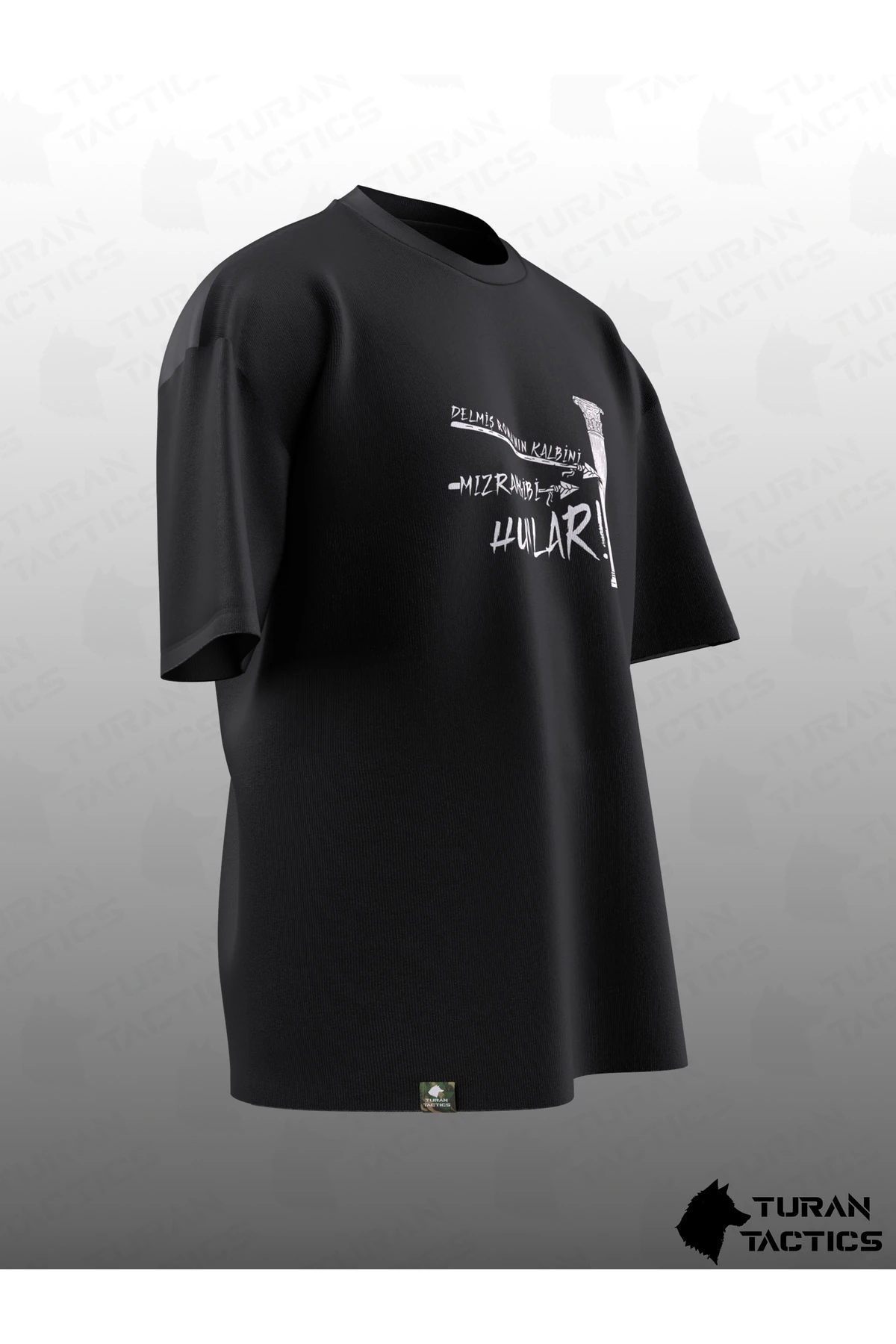 HUNLAR TASARIMLI OVERSIZE UNISEX T-SHIRT