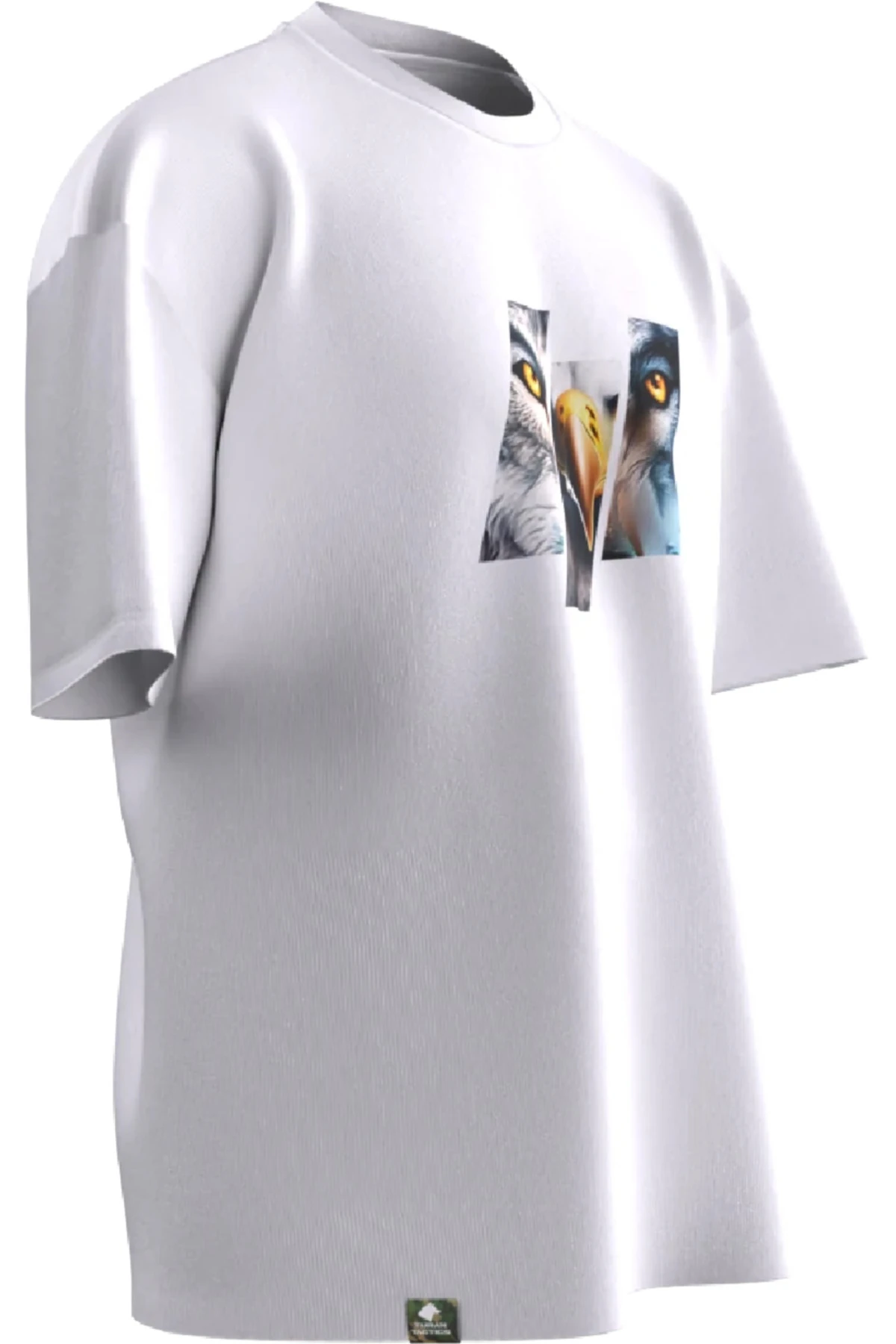 KURT KARTAL TASARIMLI OVERSIZE UNISEX T-SHIRT