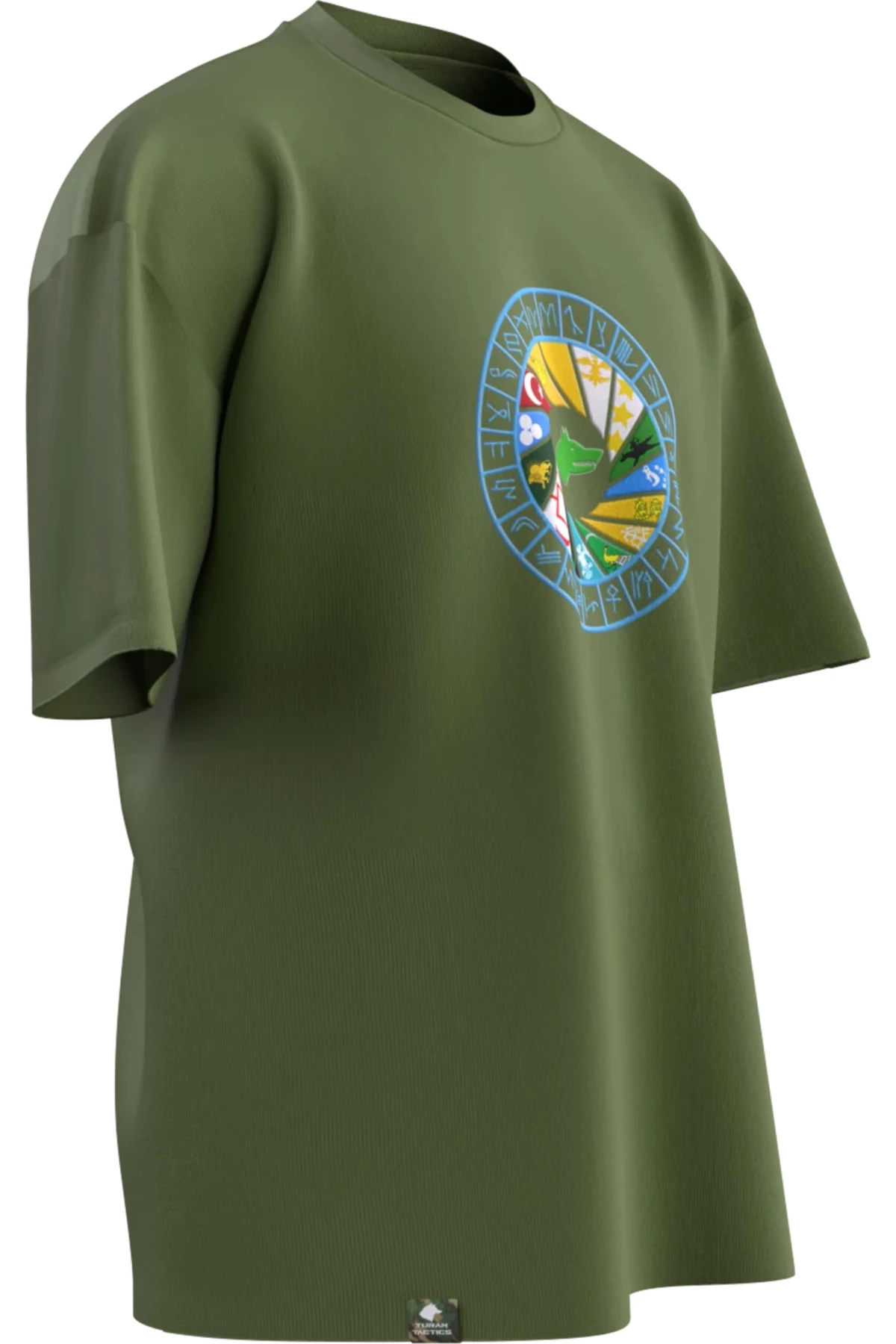 16 TÜRK HANEDANLIĞI VE 24 OĞUZ BOYU TASARIMLI OVERSIZE UNISEX T-SHIRT