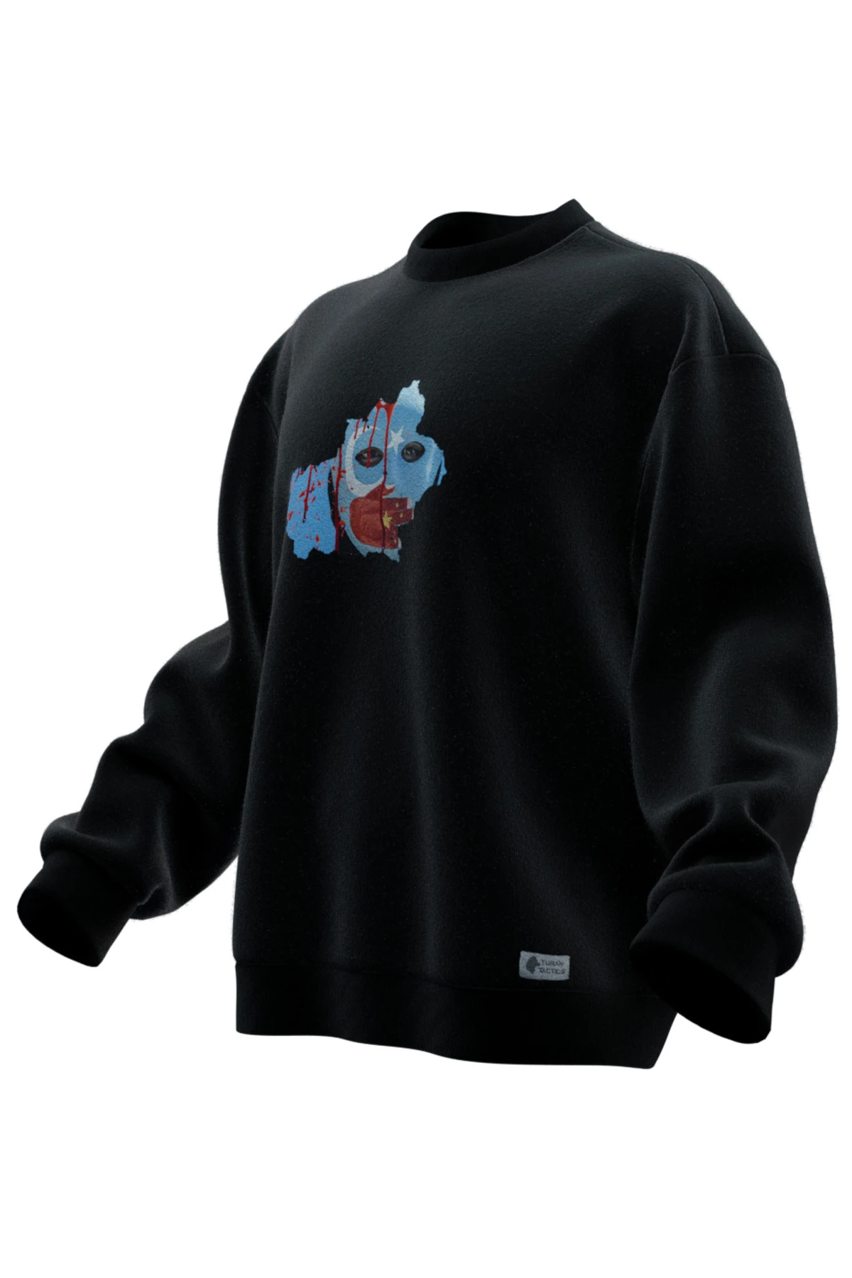 DOĞU TÜRKİSTAN BASKILI OVERSIZE SWEATSHIRT (UNISEX)