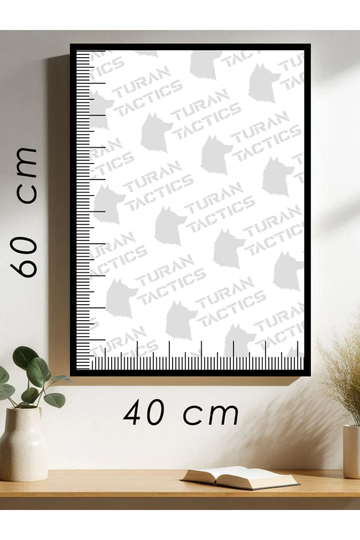 HÜSEYİN NİHAL ATSIZ TASARIMLI ÇERÇEVELİ 40*60 MDF TABLO