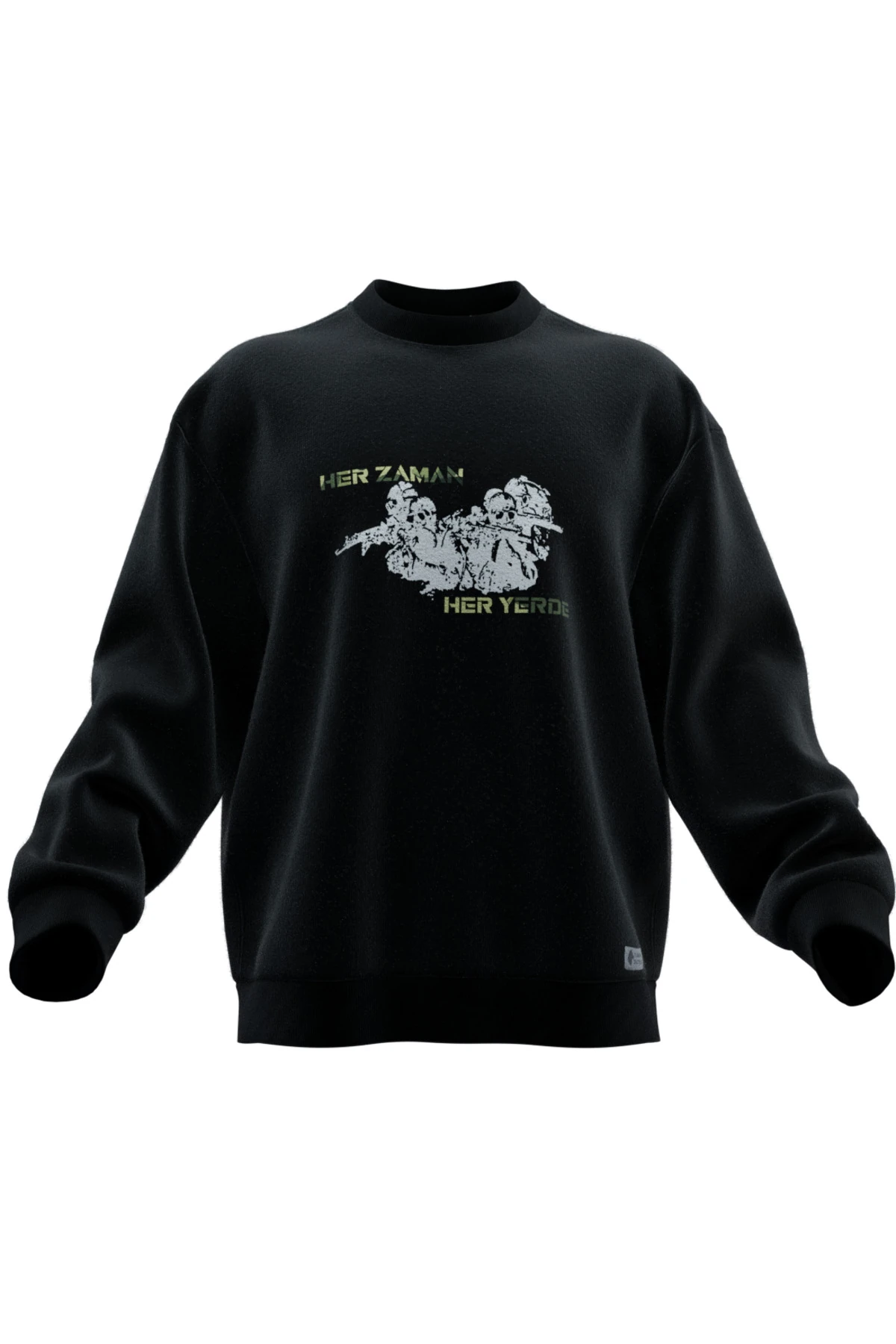 SAT Tasarımlı Rahat Kalıp Unisex Sweatshirt