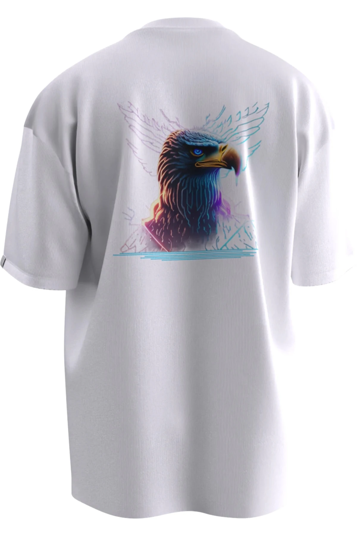 BÜRKÜT (NEON KARTAL) Tasarımlı Oversıze Unısex T-shırt