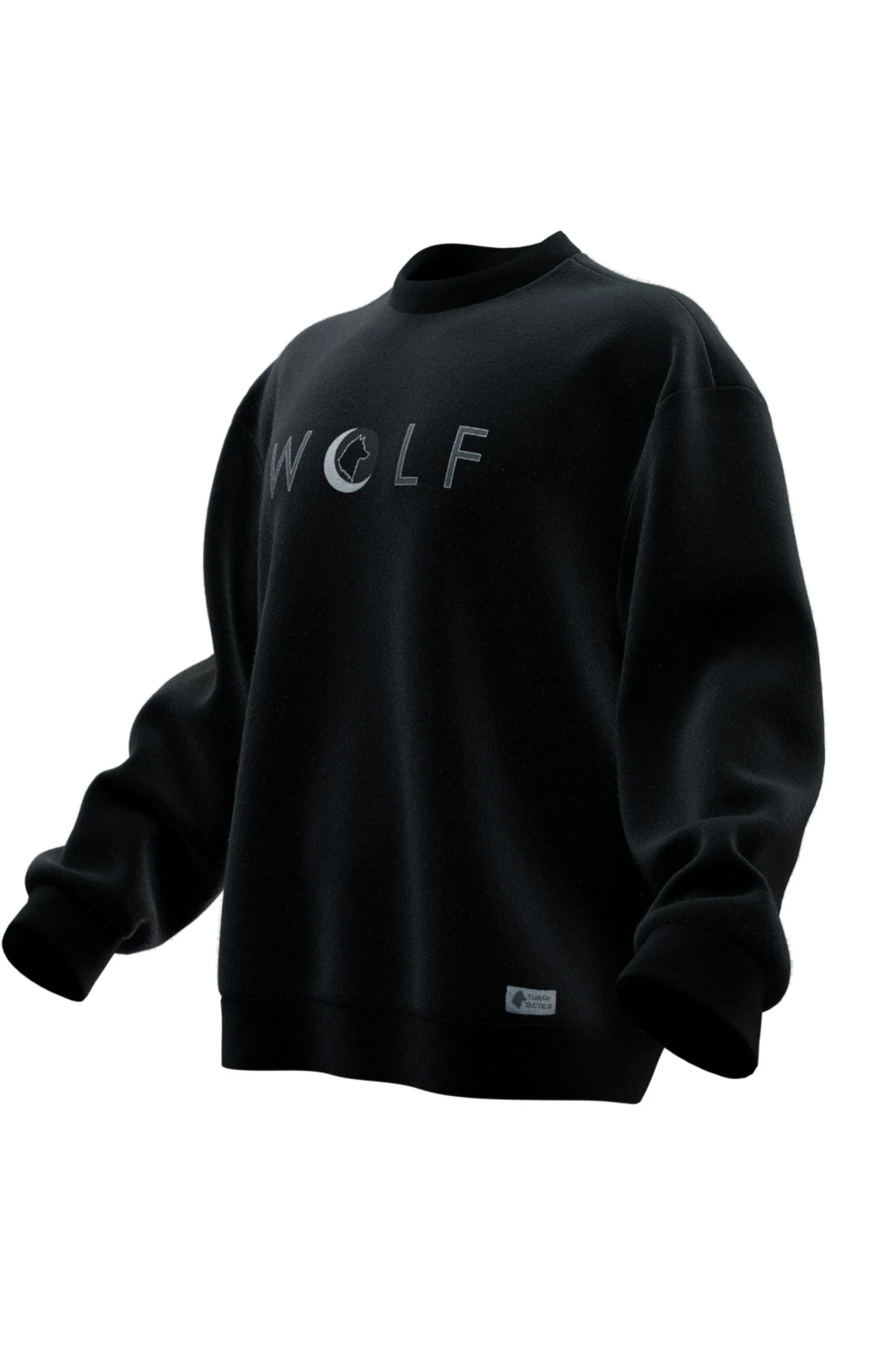 Wolf Yazılı Rahat Kalıp Unisex Sweatshirt
