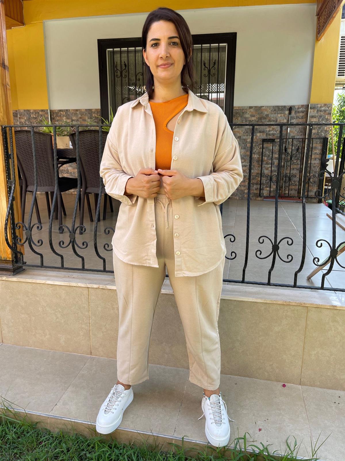 Bloom İkili Keten Takım