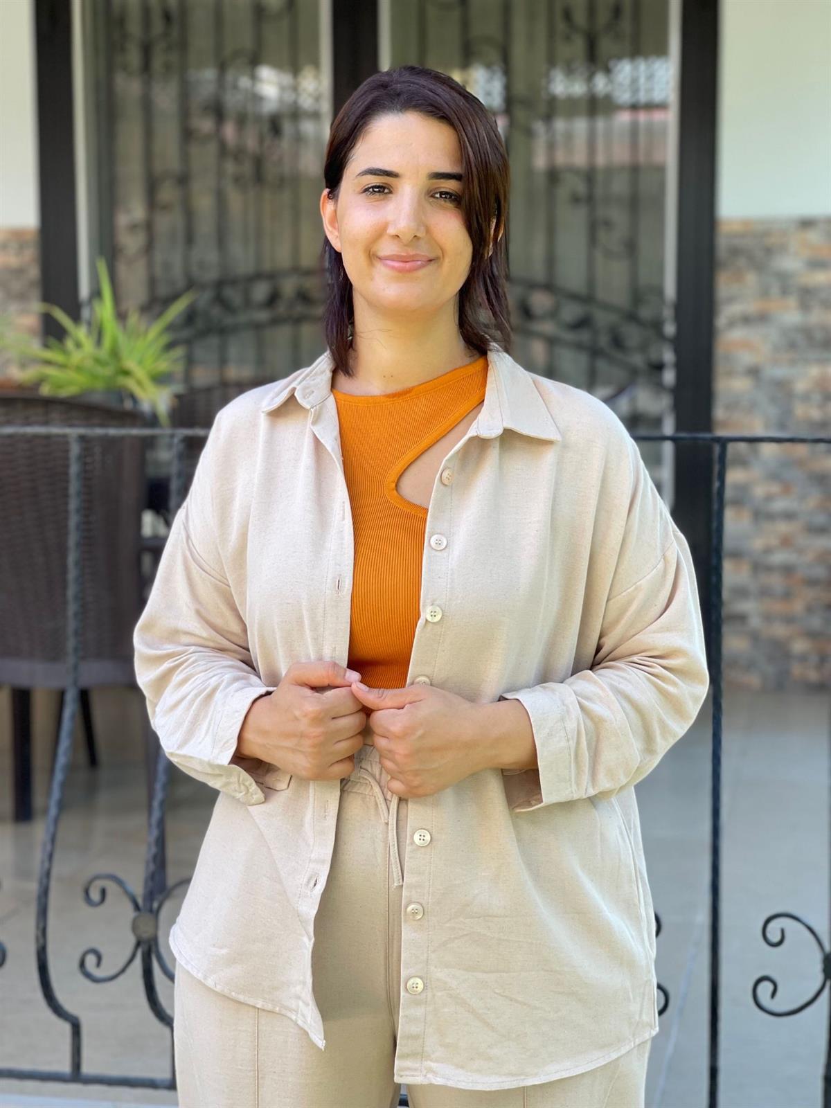 Bloom İkili Keten Takım