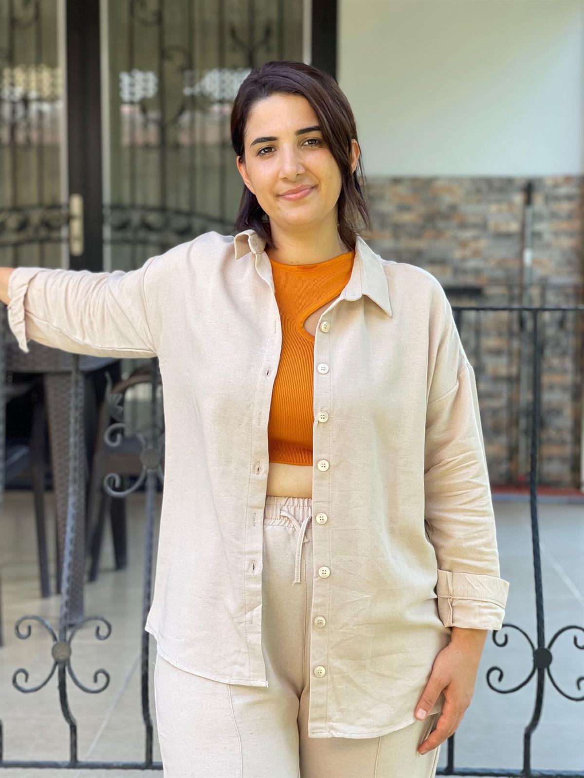 Bloom İkili Keten Takım