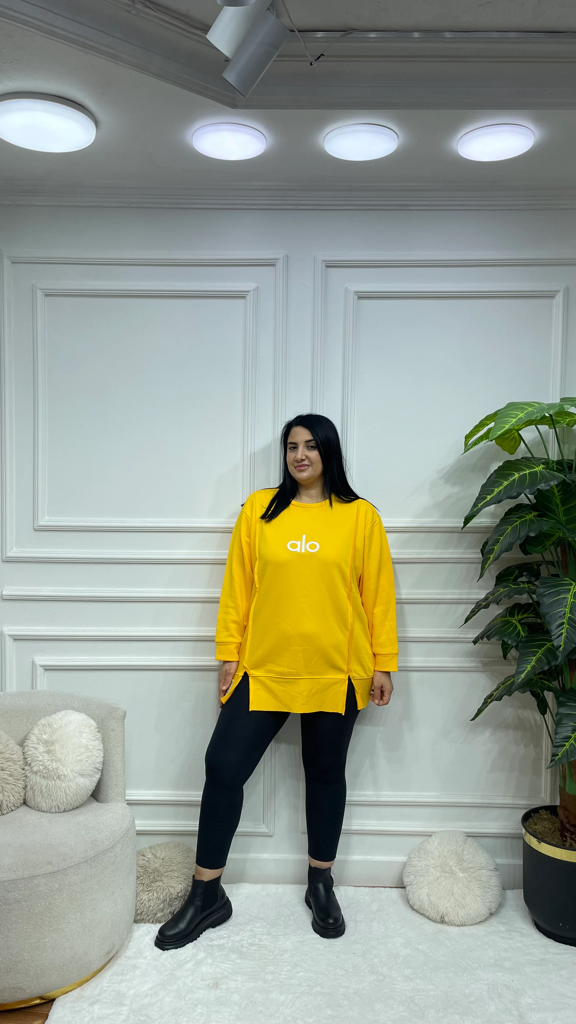 Premium Kalite Alo Sweatler - Sarı