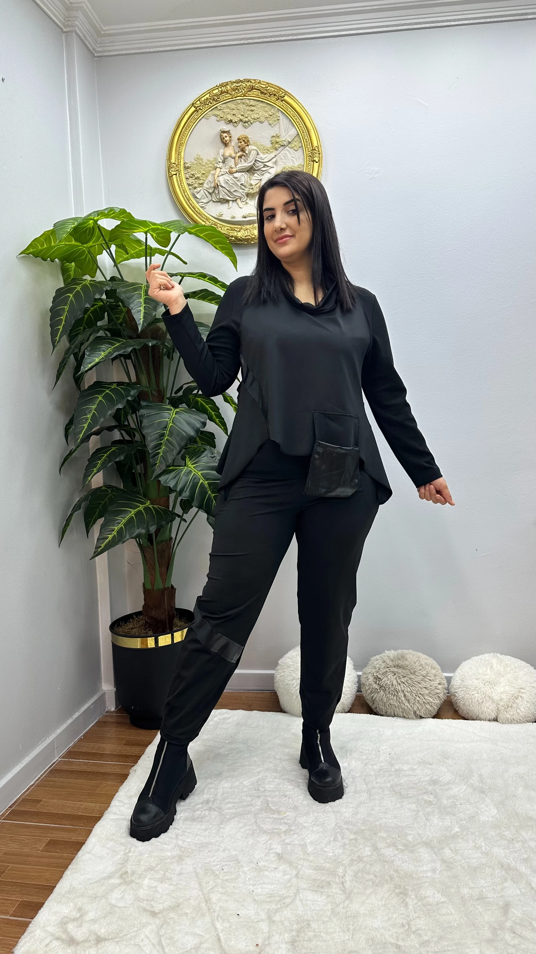 Deri Detay Scuba Kumaş Tasarım Takım