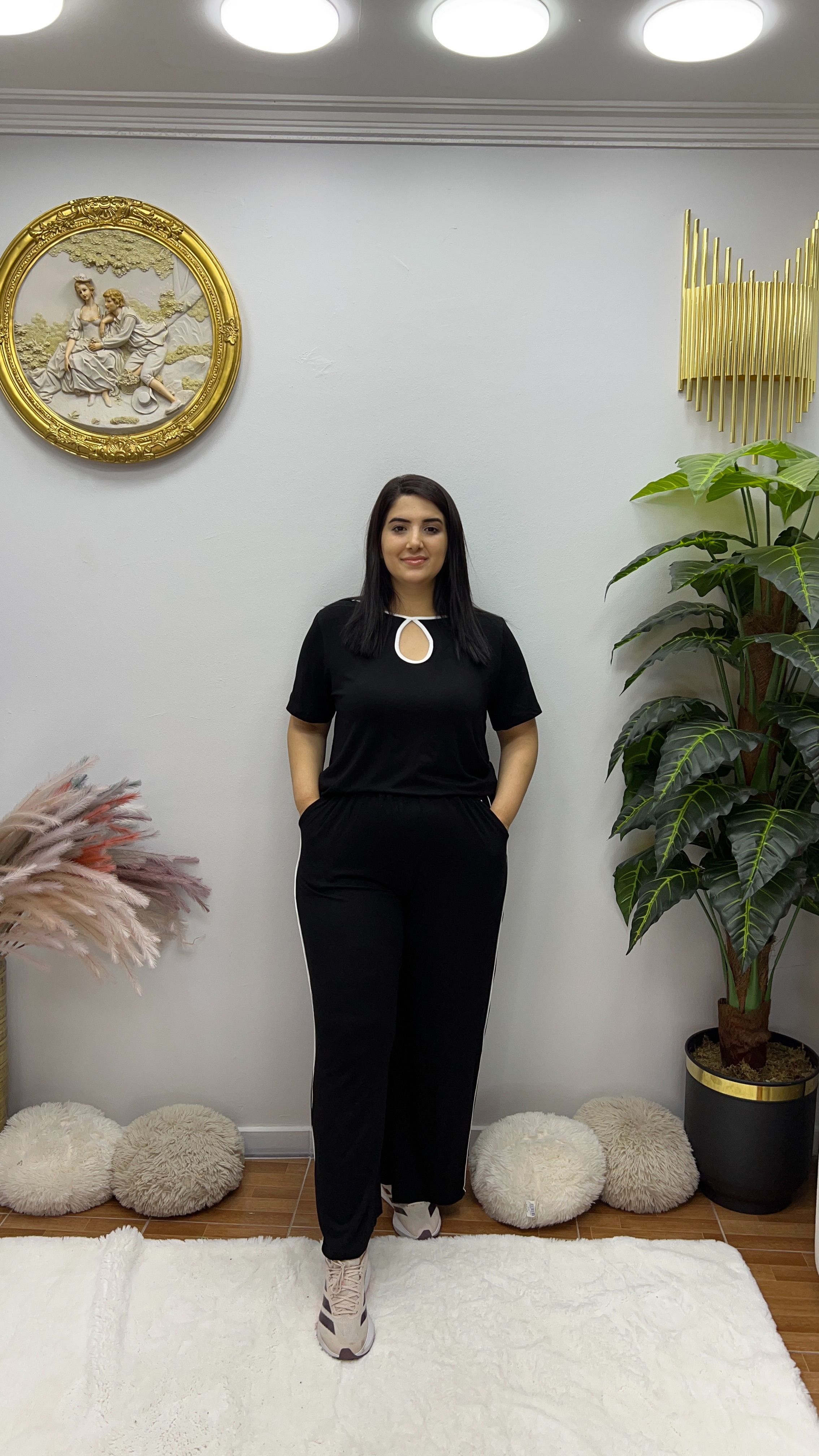 Yazlık Oysho Kumaş Takım - Siyah