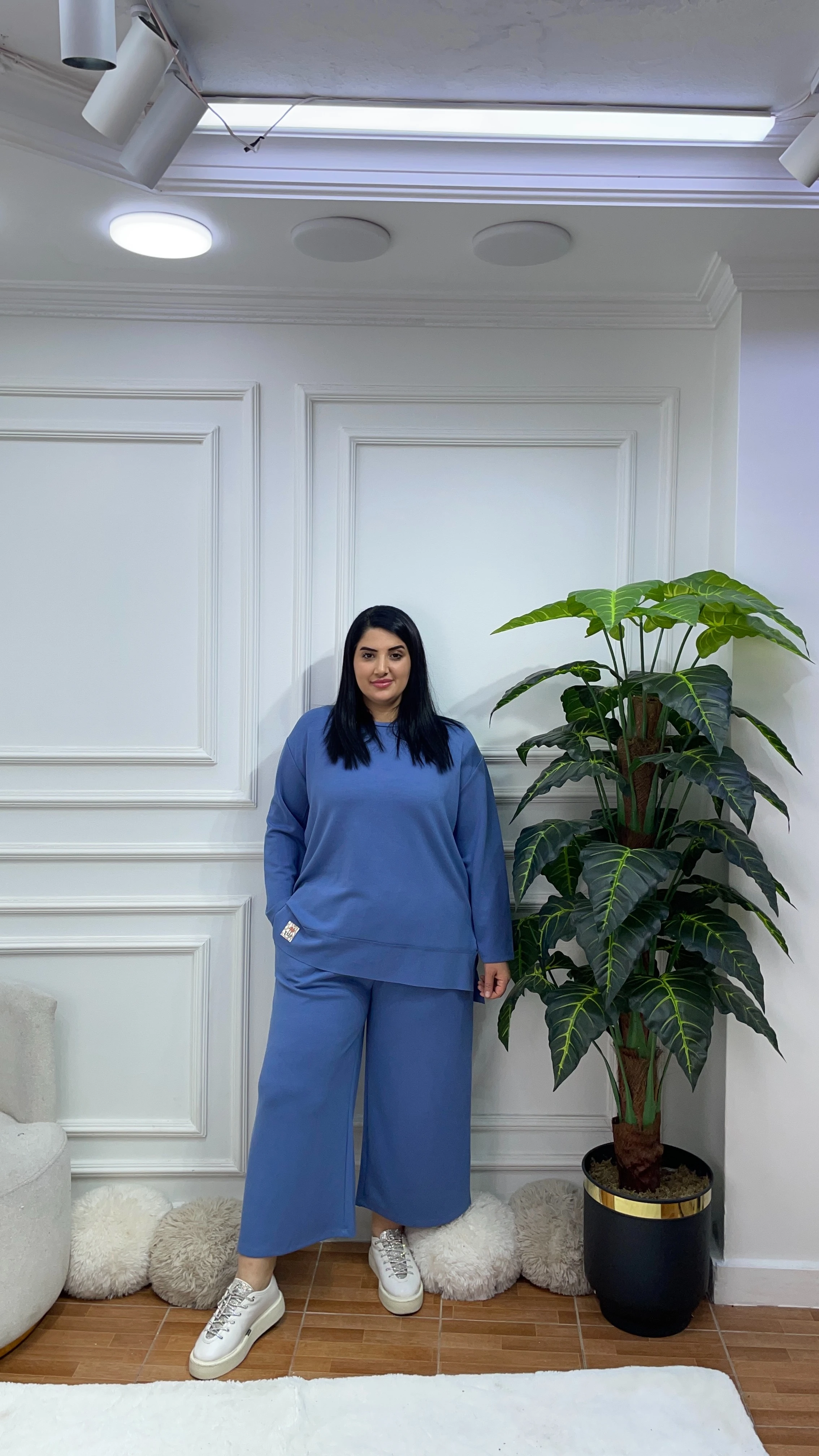 Premium Kalitede Modal Takım - Mavi